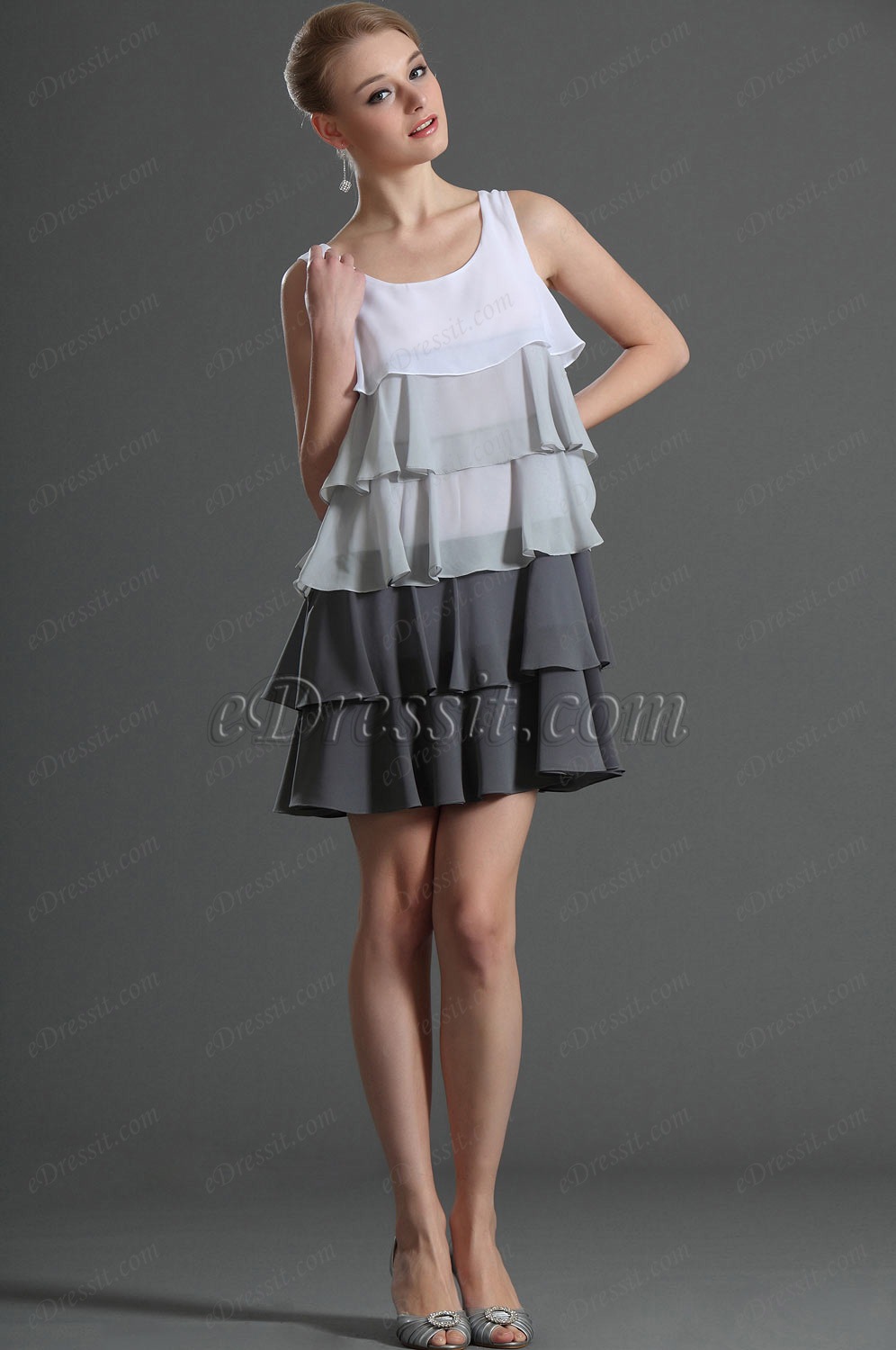 Strapless Multi-layers Day Dress