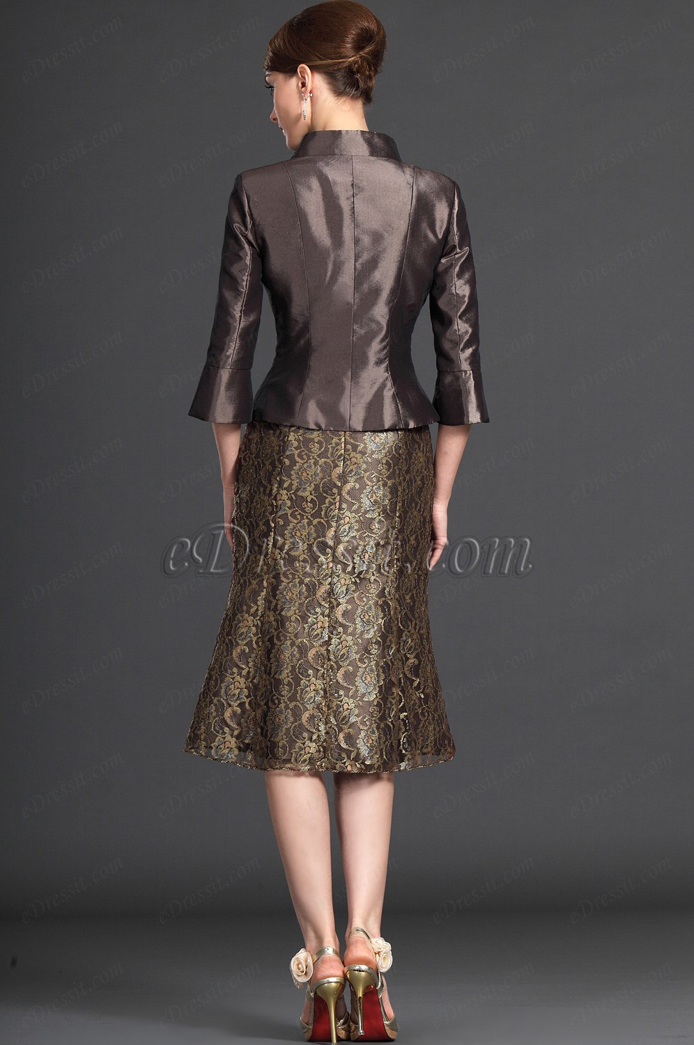 Eleganz Zwei Stücke Kleid der Mutter von Braut