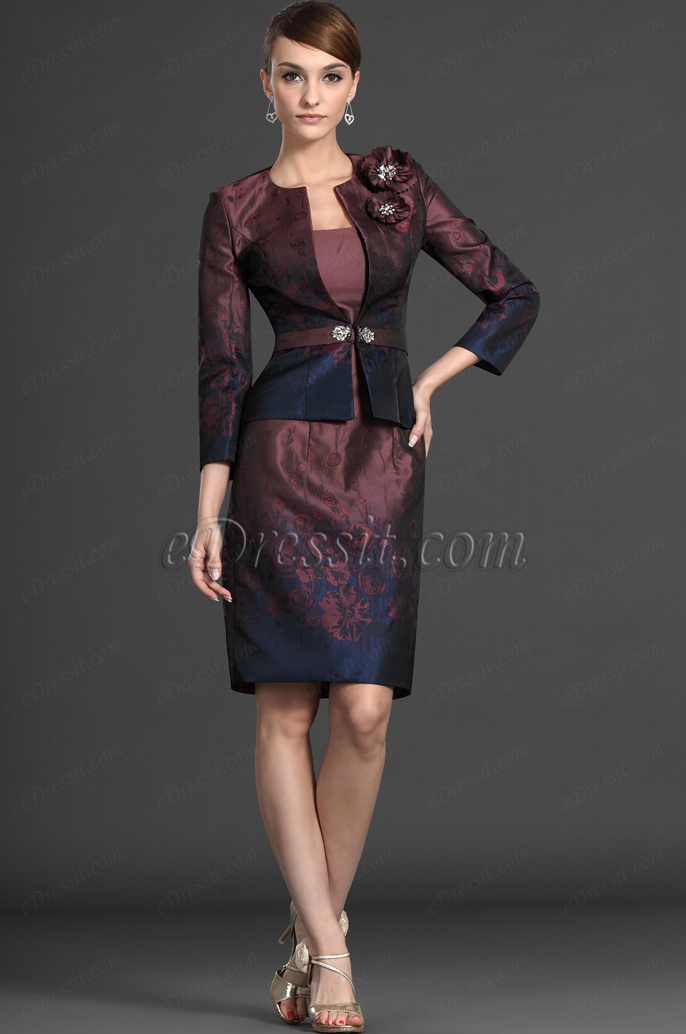 Eleganz Zwei Stücke Kleid der Mutter von Braut