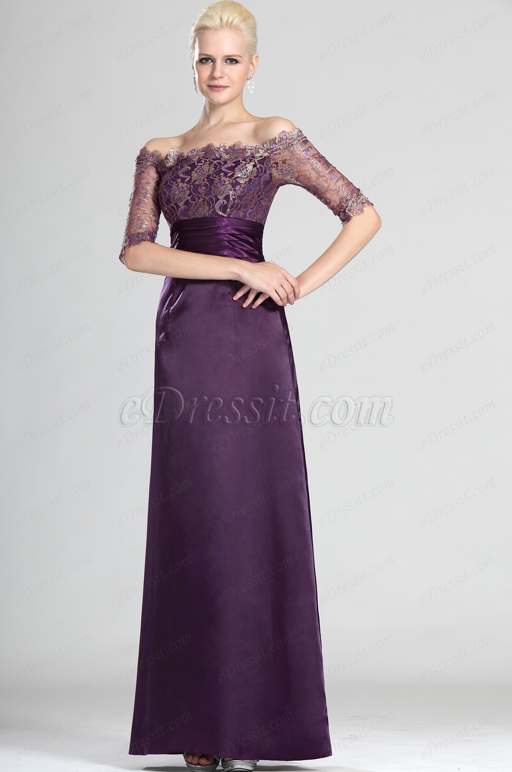 Nouveaute Stylish Off épaule Robe de Maman