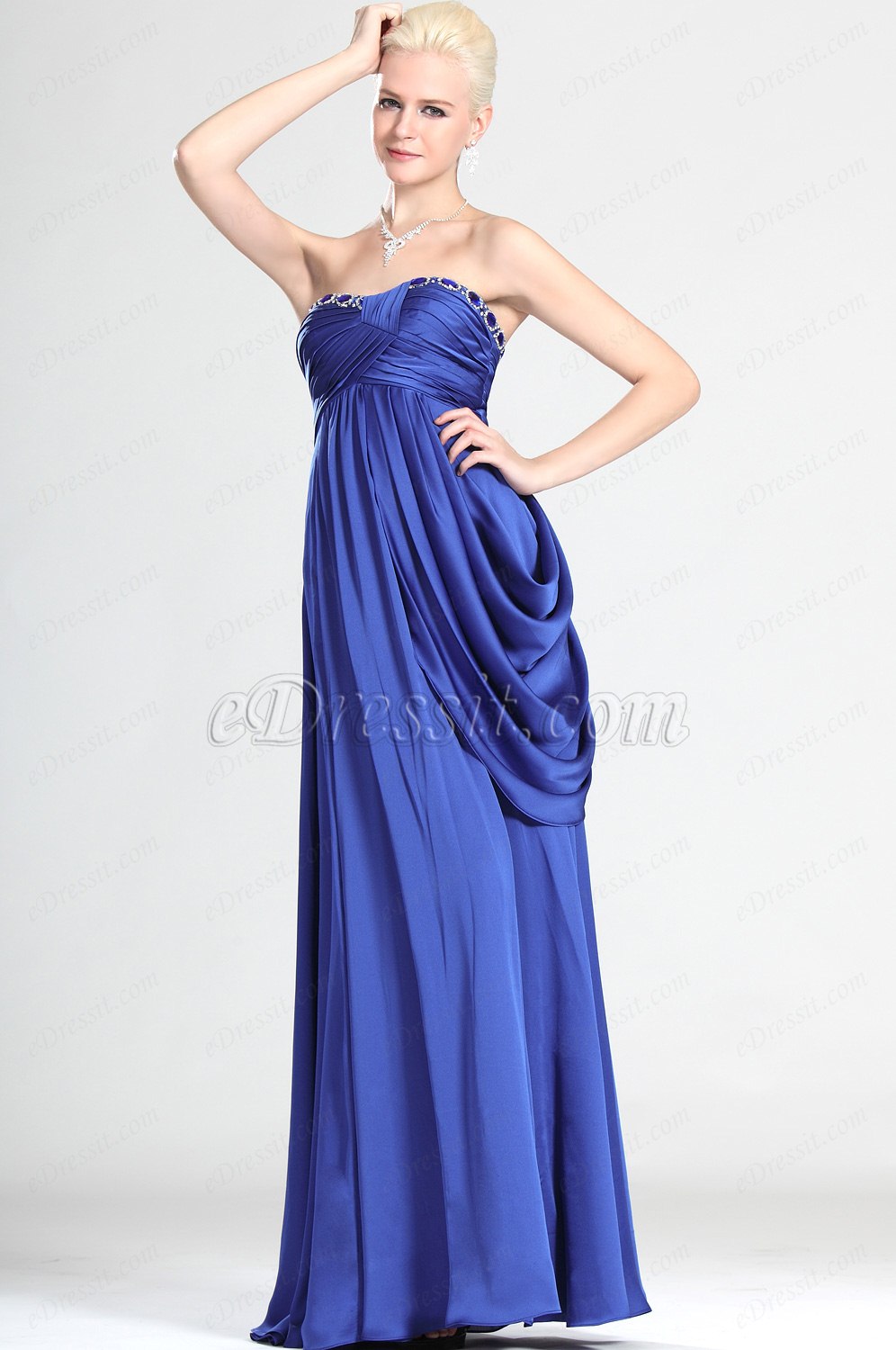 Elegant Trägerlos Abendkleid