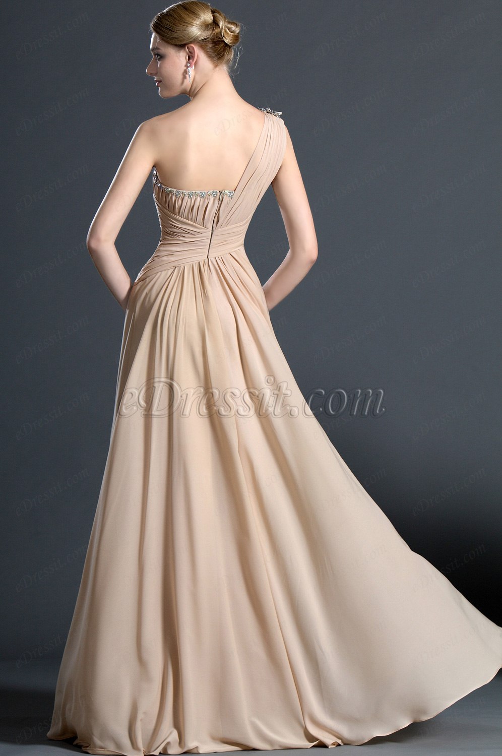 Amazing One Shoulder Evening Dress