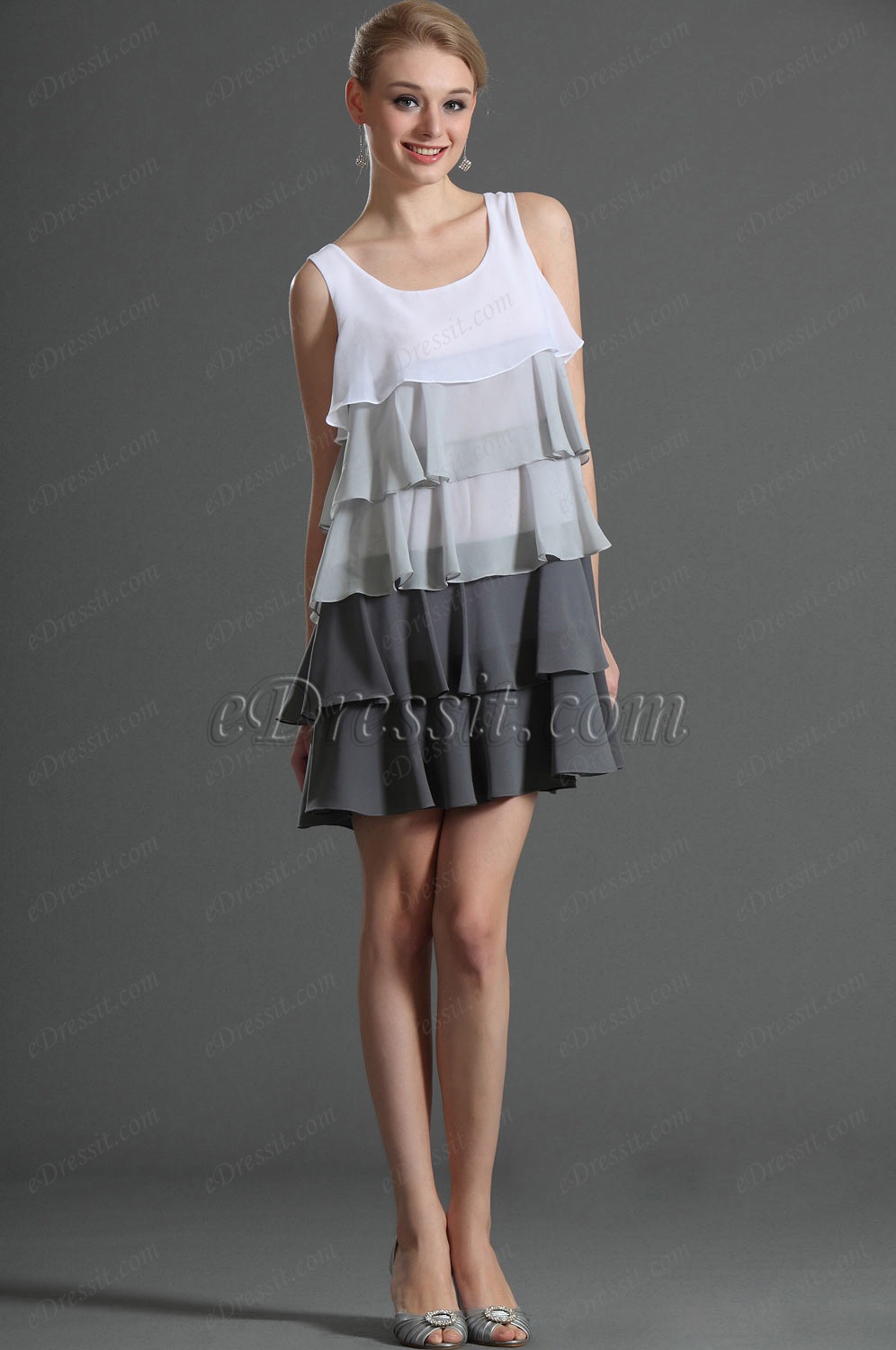 Strapless Multi-layers Day Dress