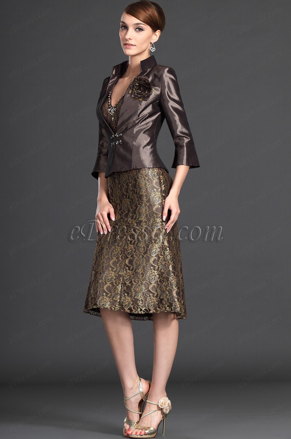 Eleganz Zwei Stücke Kleid der Mutter von Braut