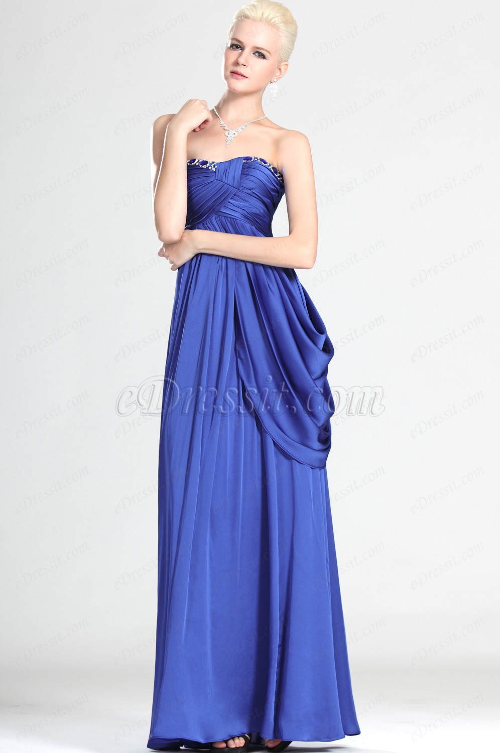 Elegant Trägerlos Abendkleid