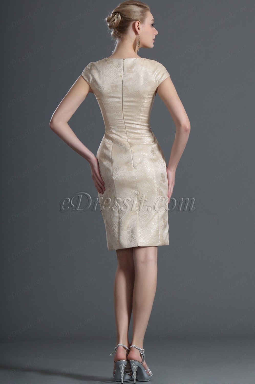 Cap Manches Robe de Cocktail Robe de journée