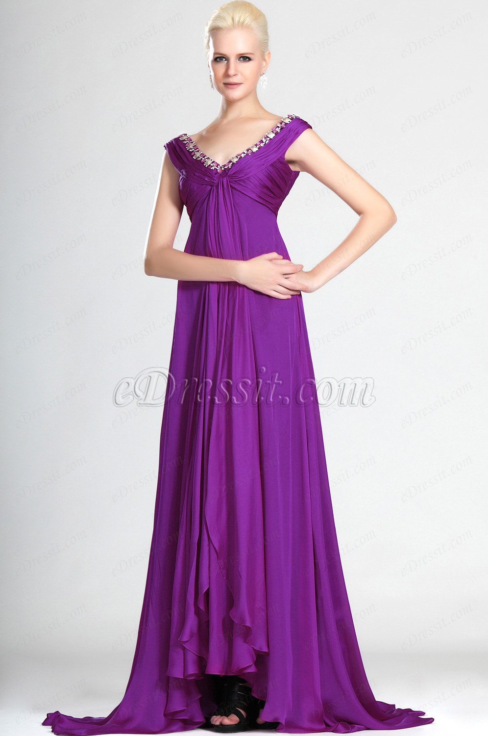 V-col Robe de soirée