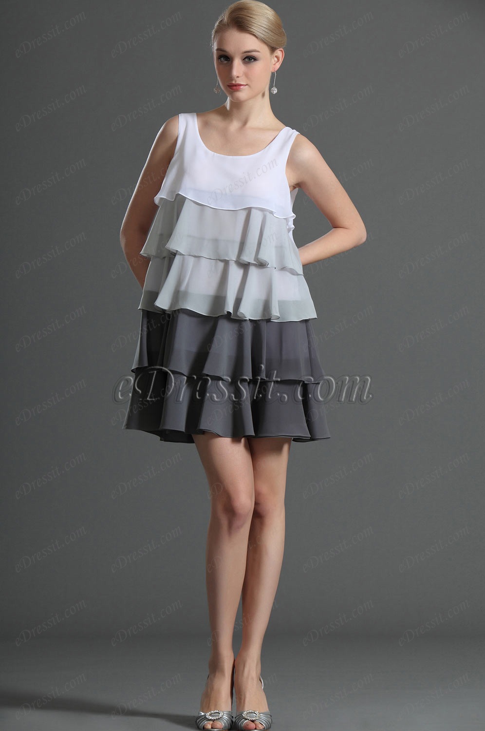 Strapless Multi-layers Day Dress