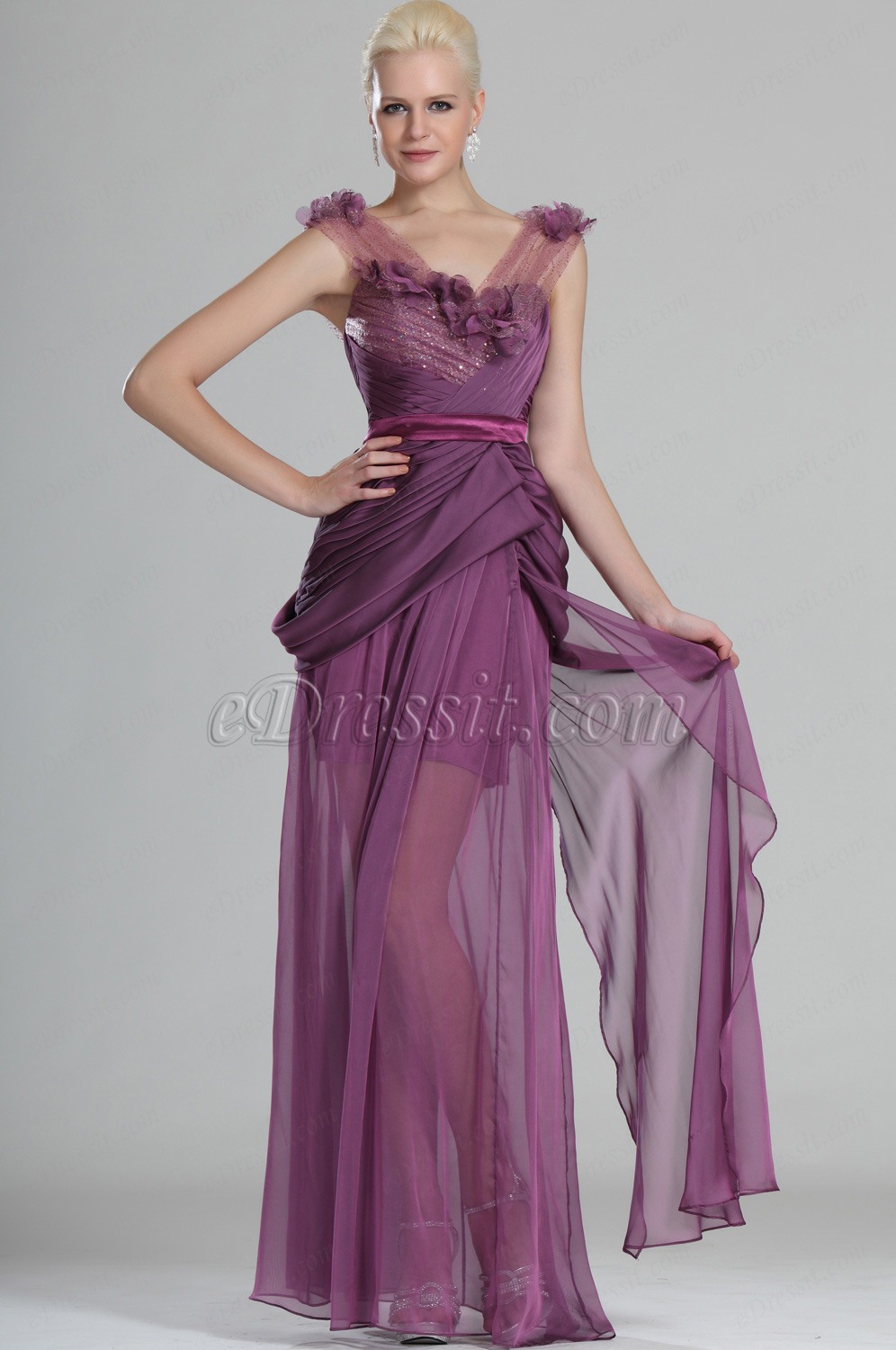 Sexy Magnifique V-col Robe de Soirée