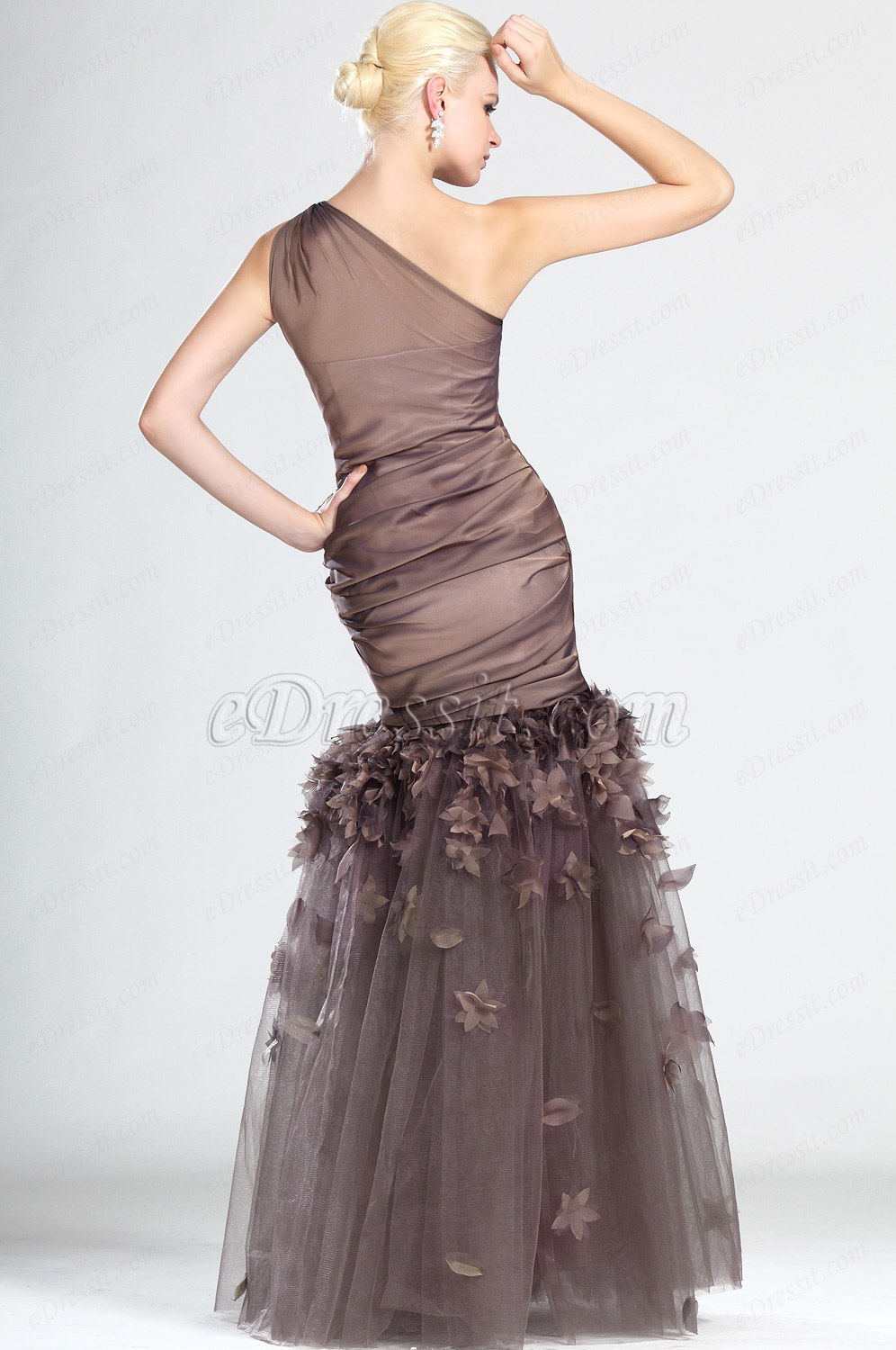 Stilvoll Ein Schulter Träger Abendkleid