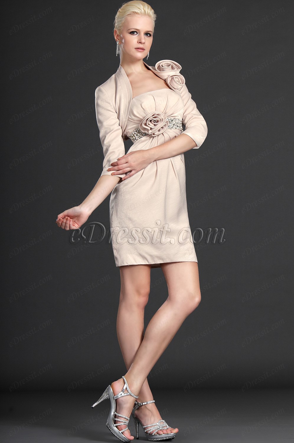 Stylish Strapless Two Pieces Mother of the Bride Dress