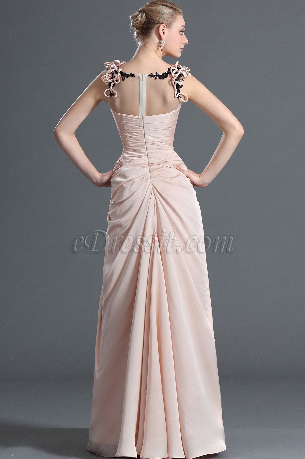 A La Mode Sans Manche Dentelle Robe de Soirée