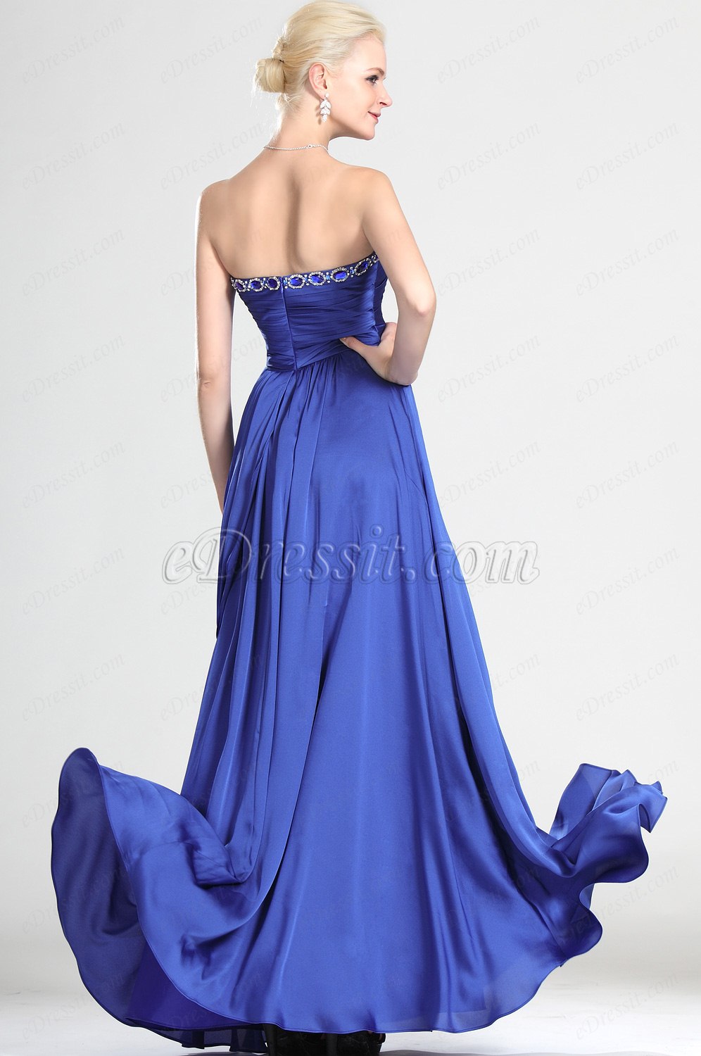 Elegant Trägerlos Abendkleid