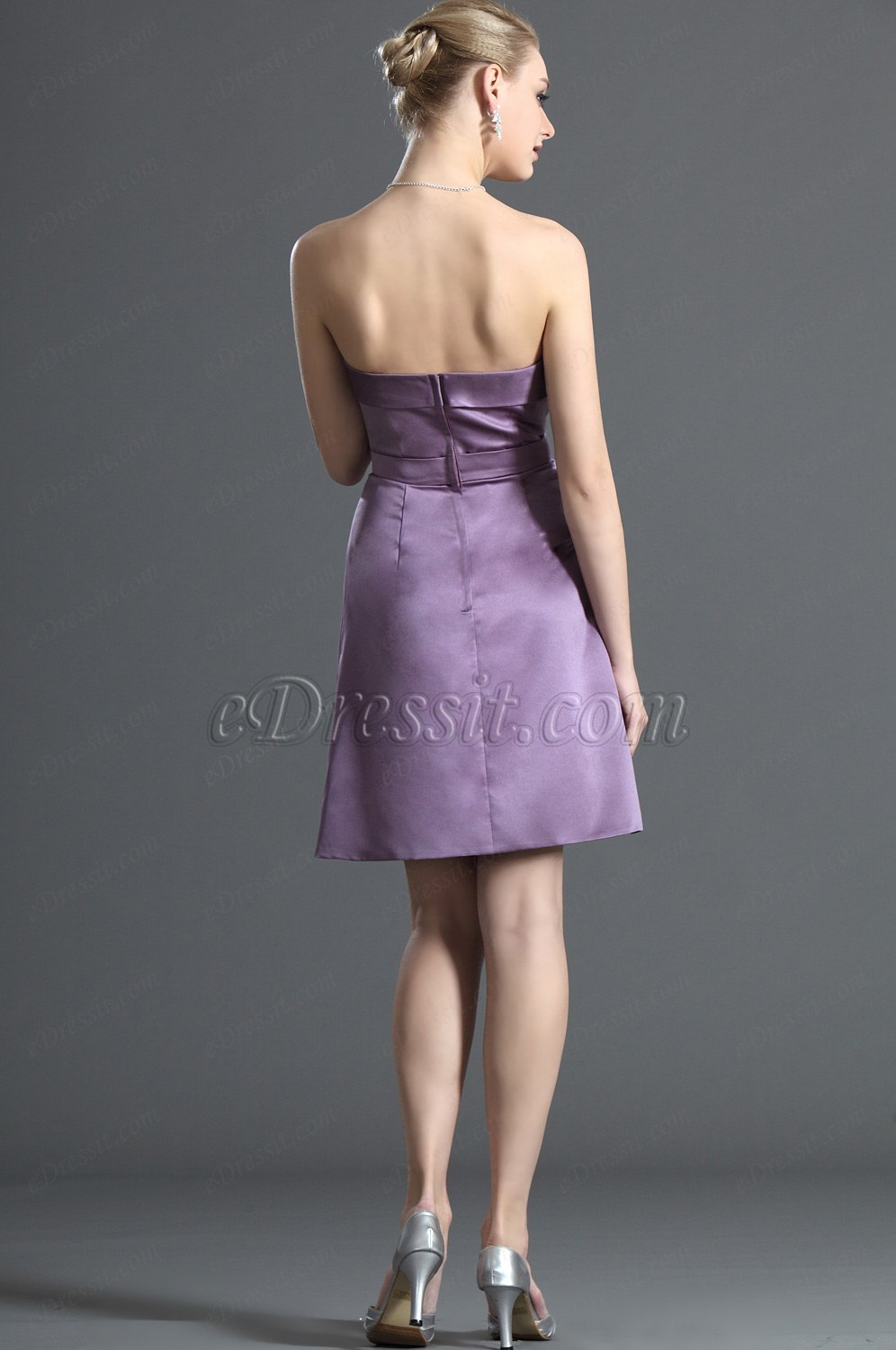 Sweety Sleeveless Purple Cocktail Dress Party Dress