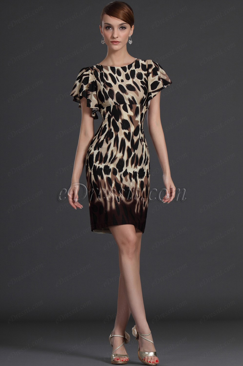 Short Sleeves Party Dress Day Dress