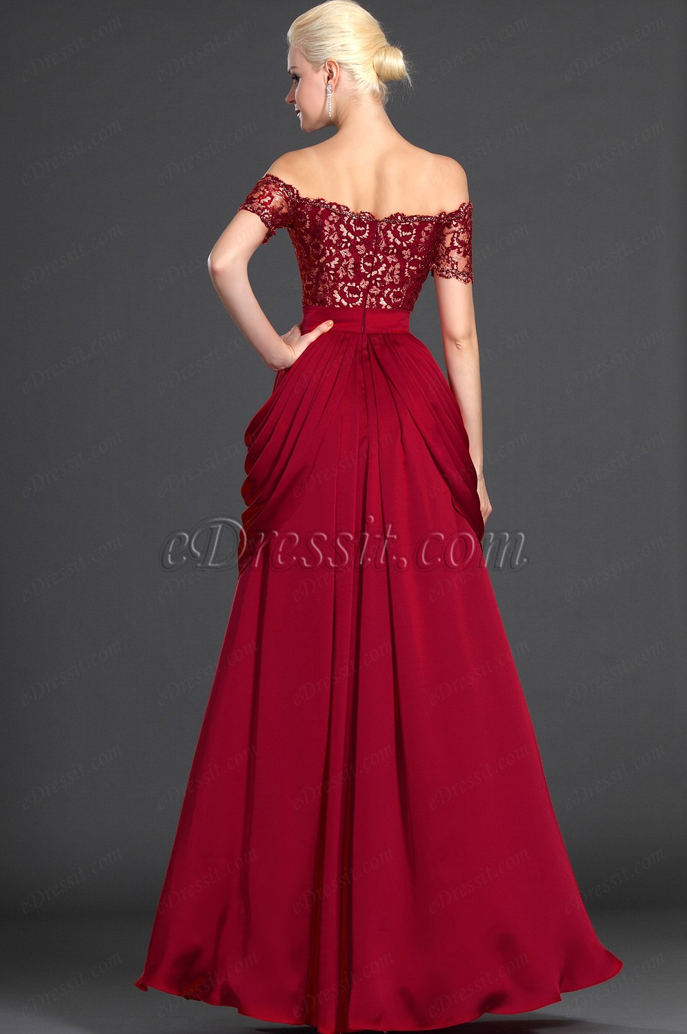 Stylish Off Shoulder Mother of the Bride Dress