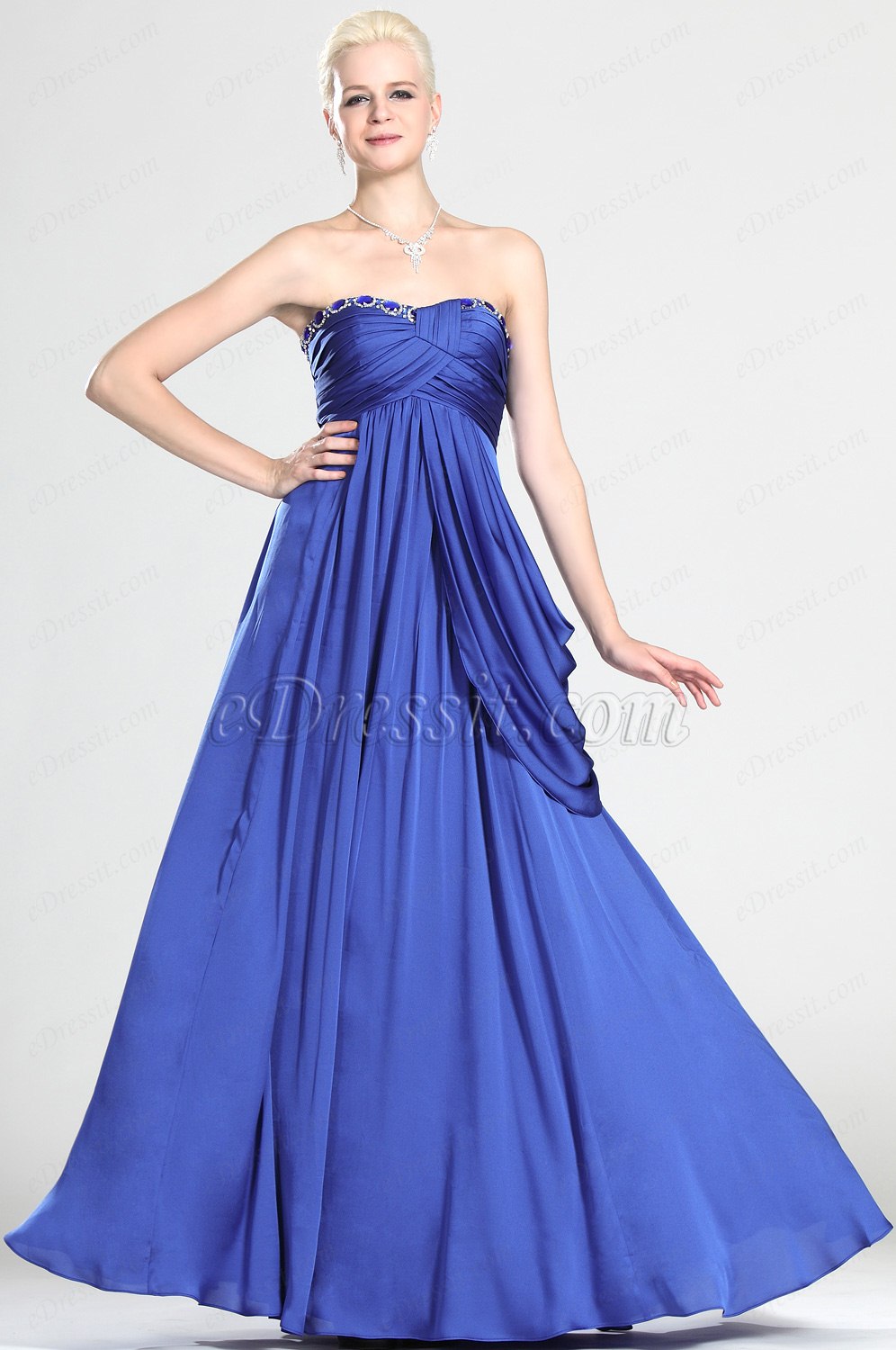 Elegant Trägerlos Abendkleid