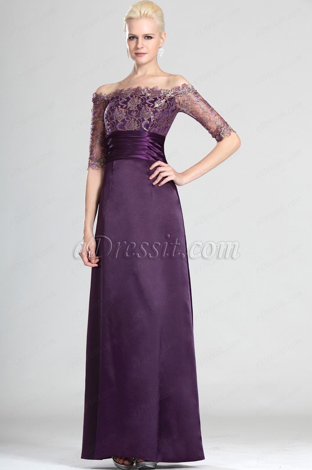 Nouveaute Stylish Off épaule Robe de Maman