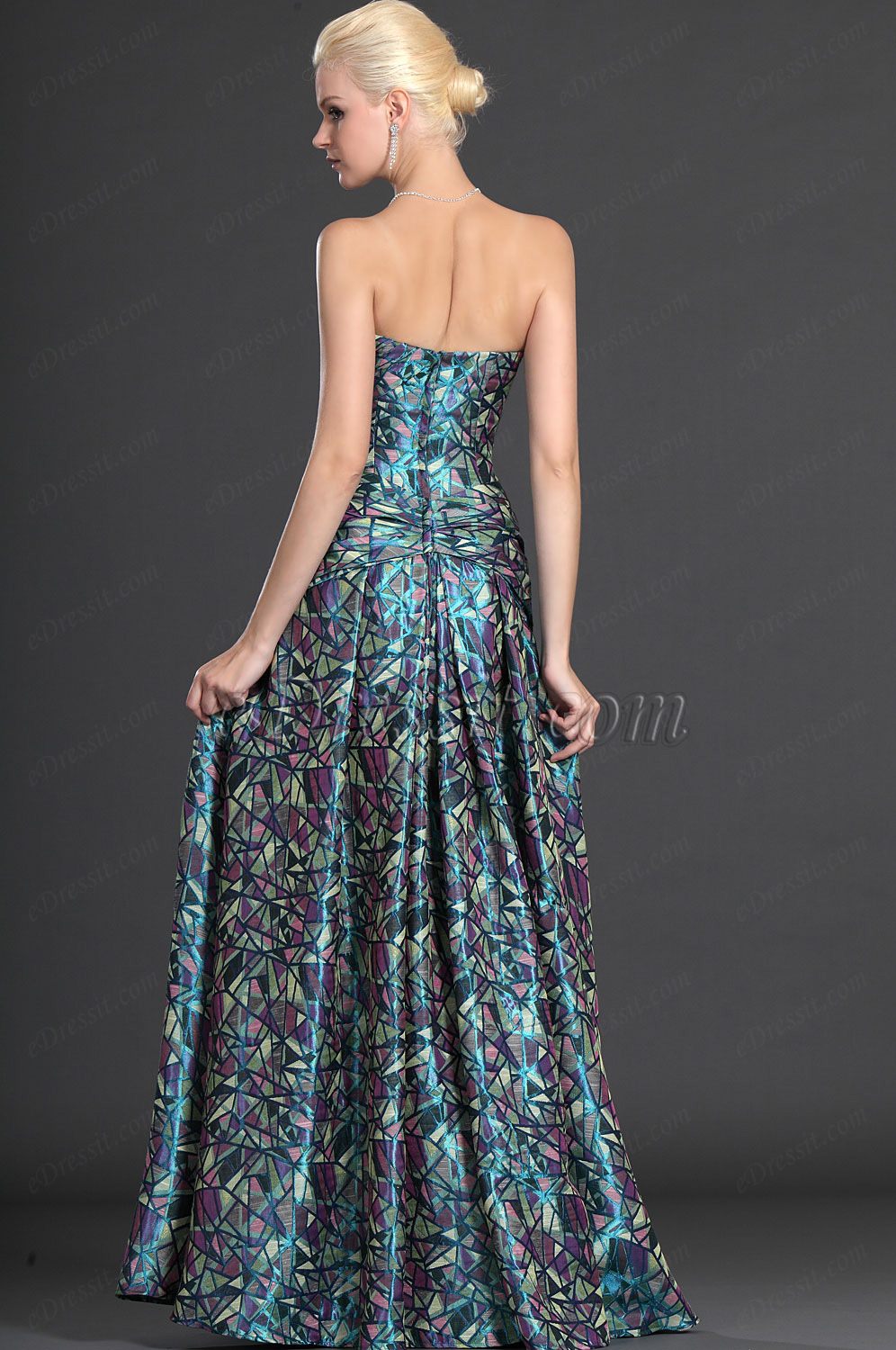 Elegance Strapless Evening Dress