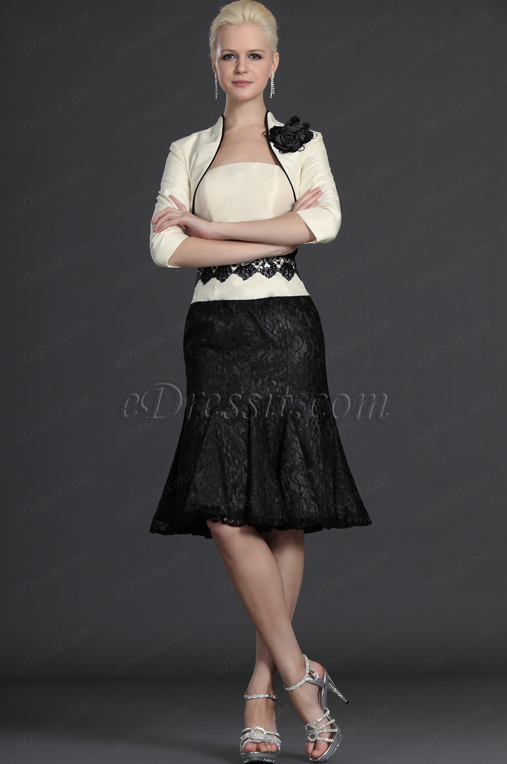 Eleganz Zwei Stücke Kleider der Mutter von Braut