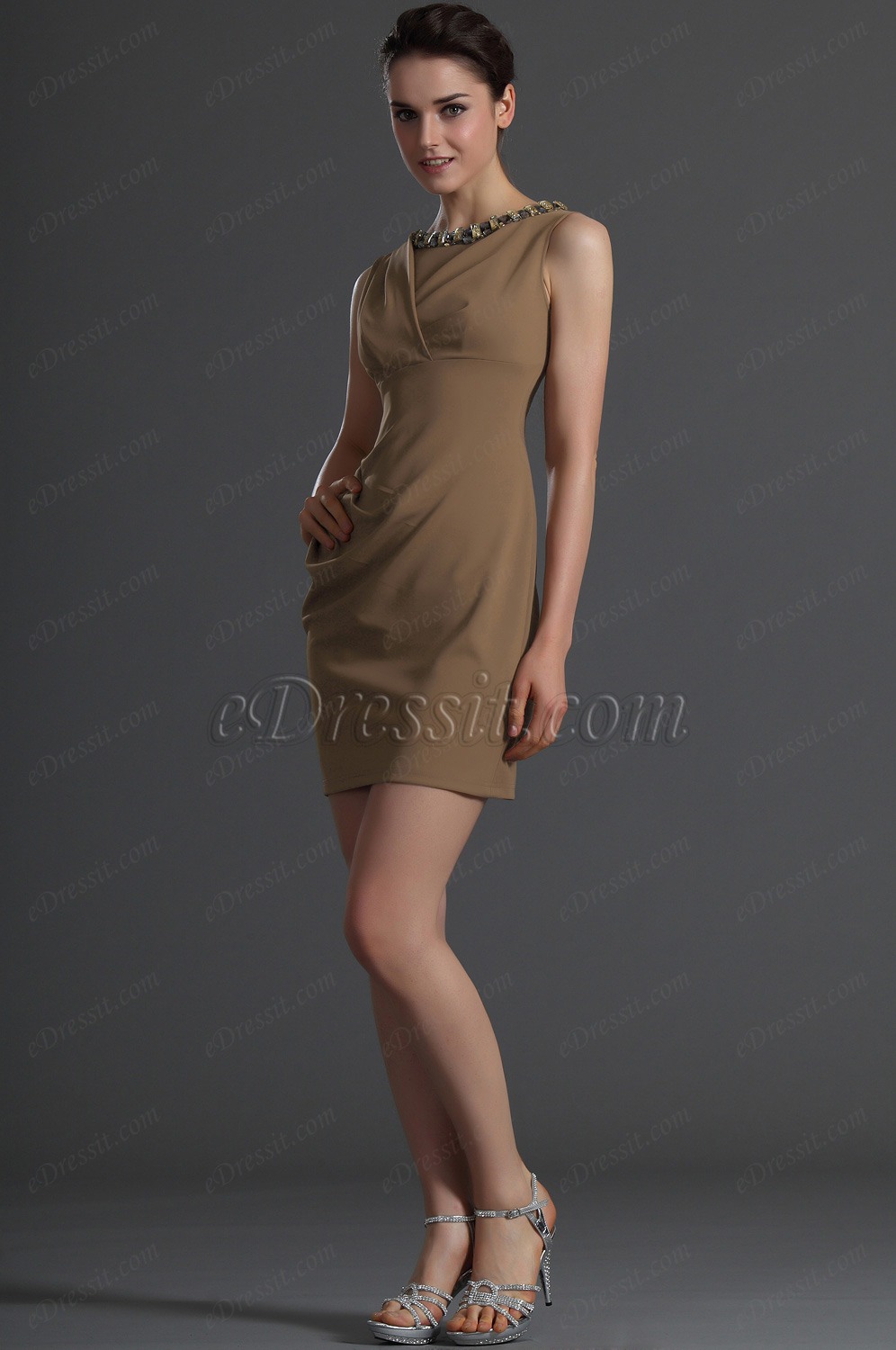 Agréable Sans Manche Robe de Journee