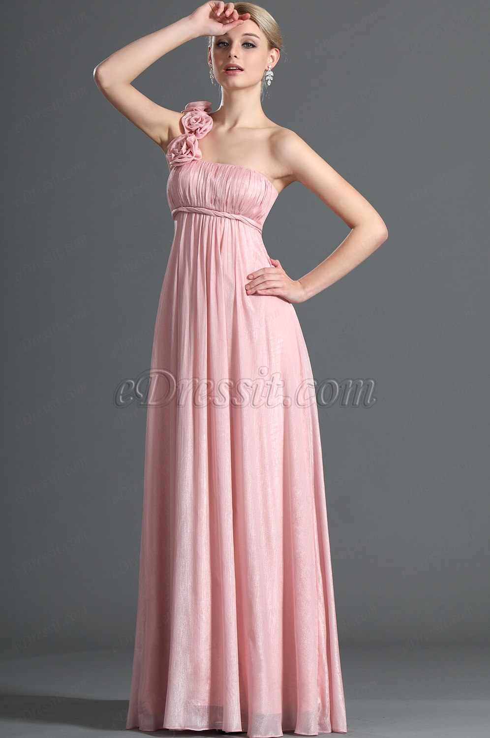 One shoulder Bridesmaid Dress