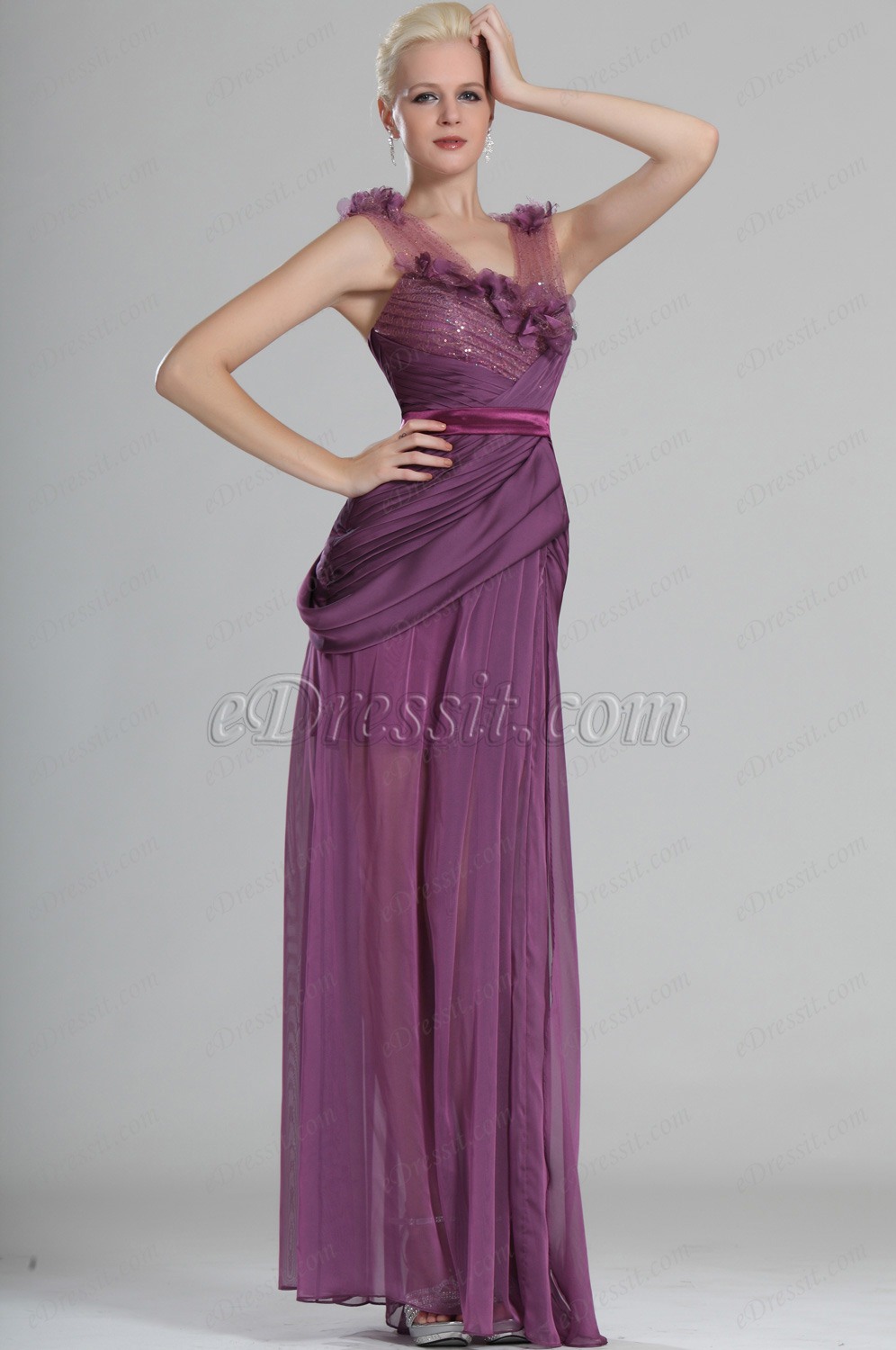 Sexy Magnifique V-col Robe de Soirée