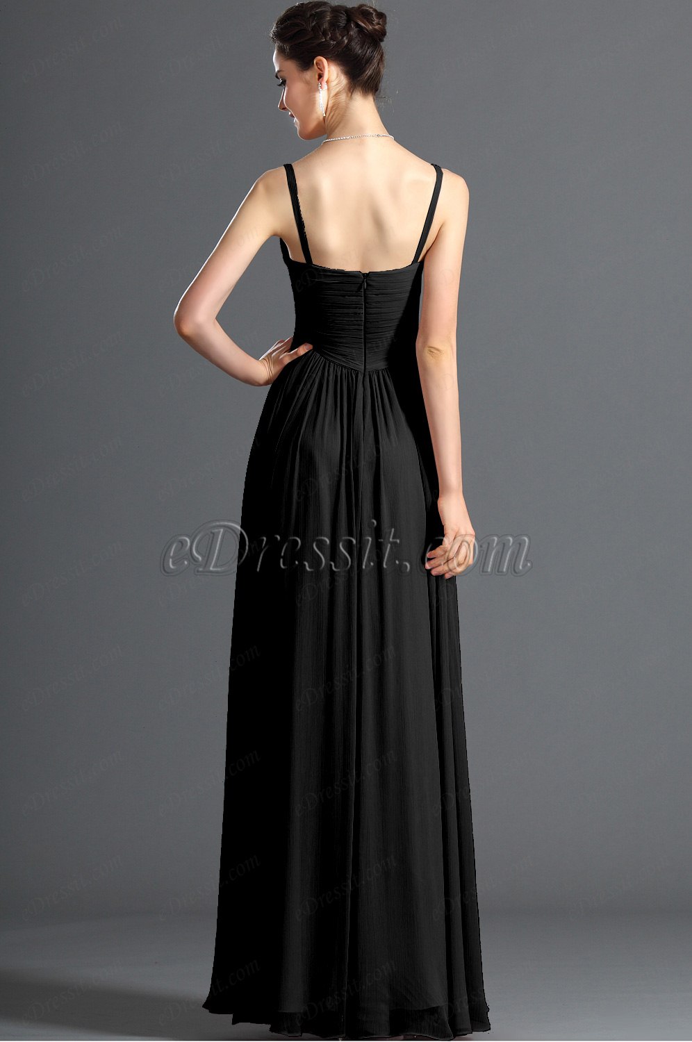 Clearance Sale ! 2012 New Elegant V-cut Evening Dress  Black