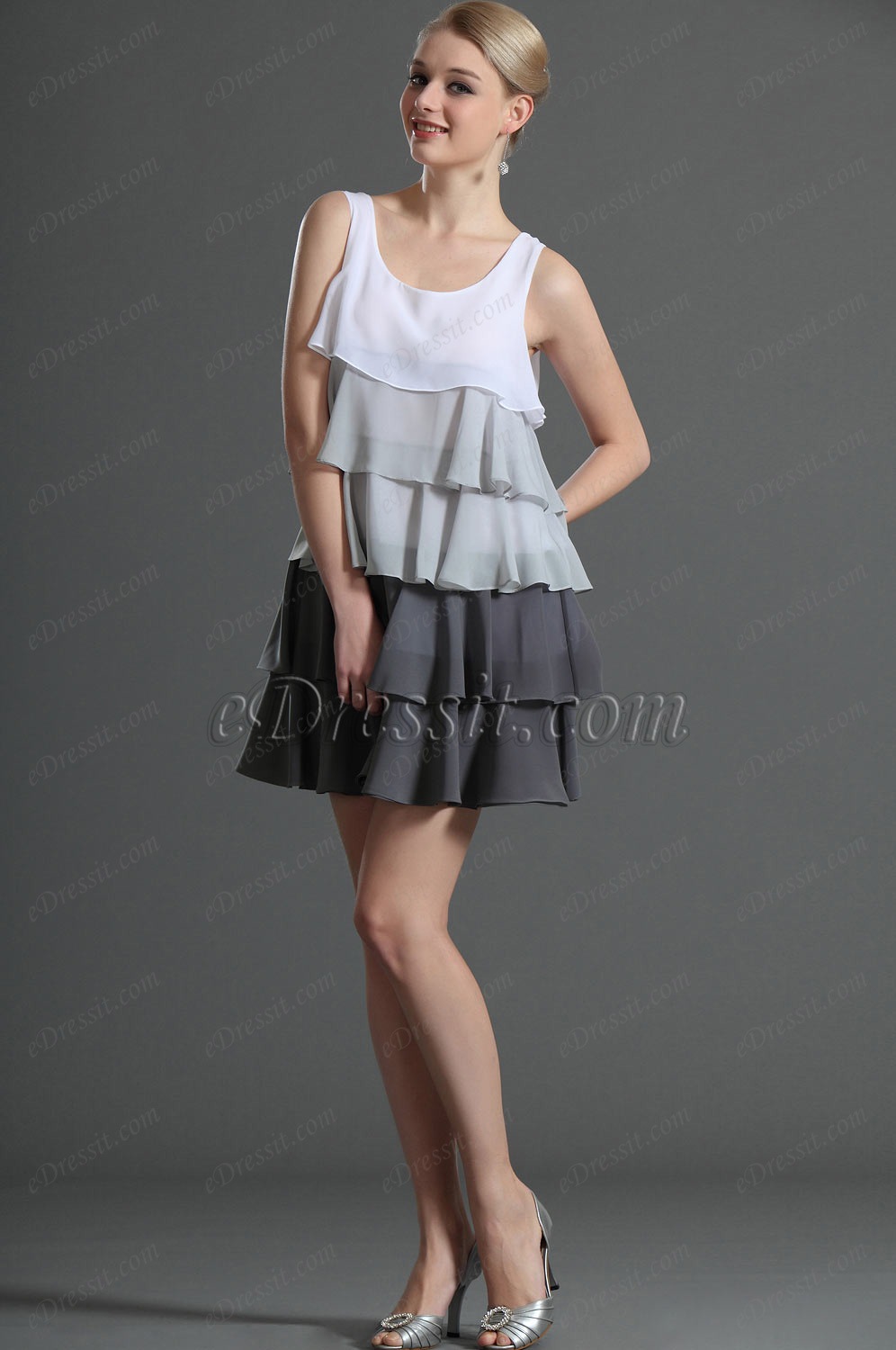 Strapless Multi-layers Day Dress