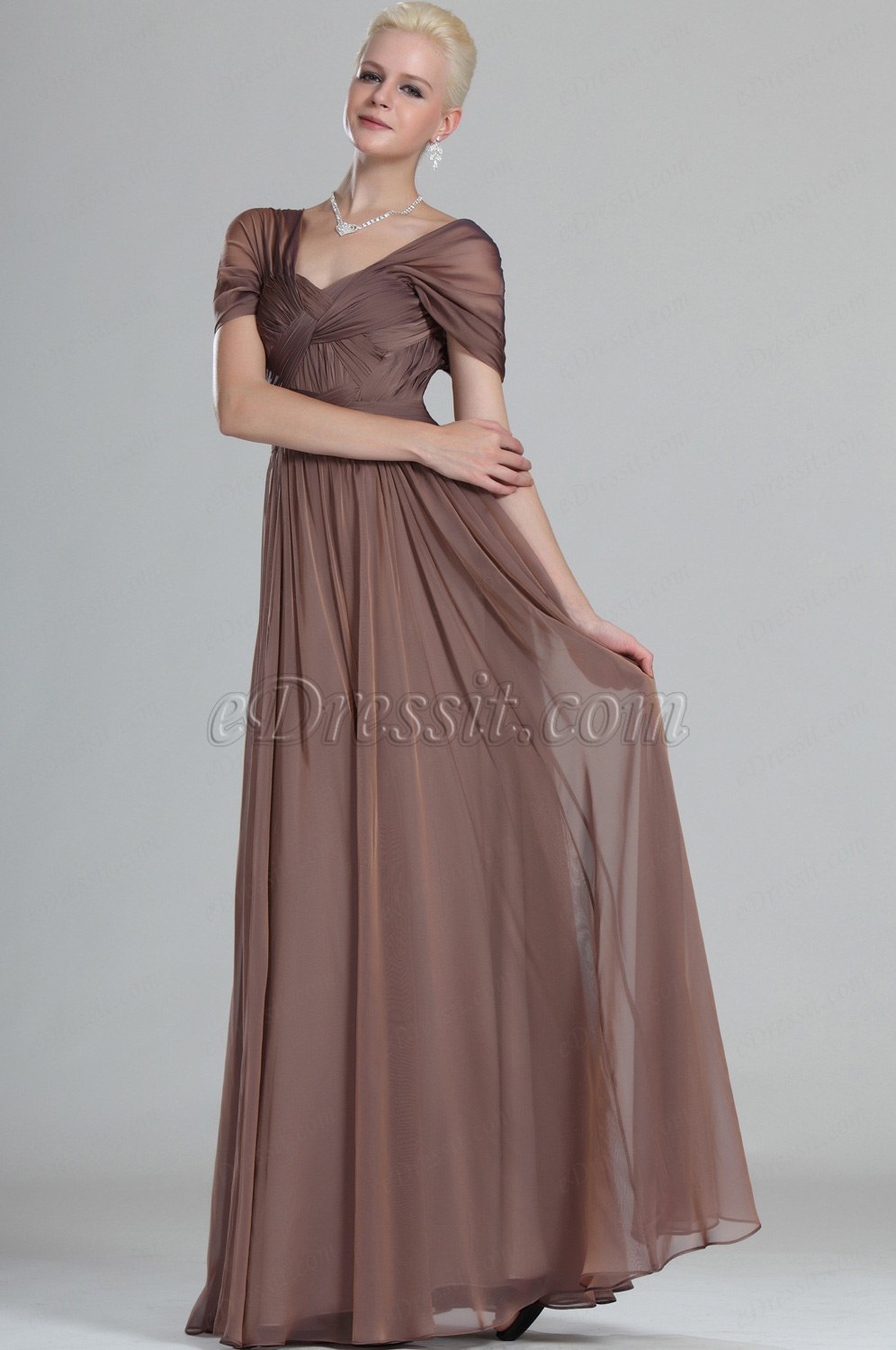 Prachtvoll Ärmel Abendkleid Länge Kleid