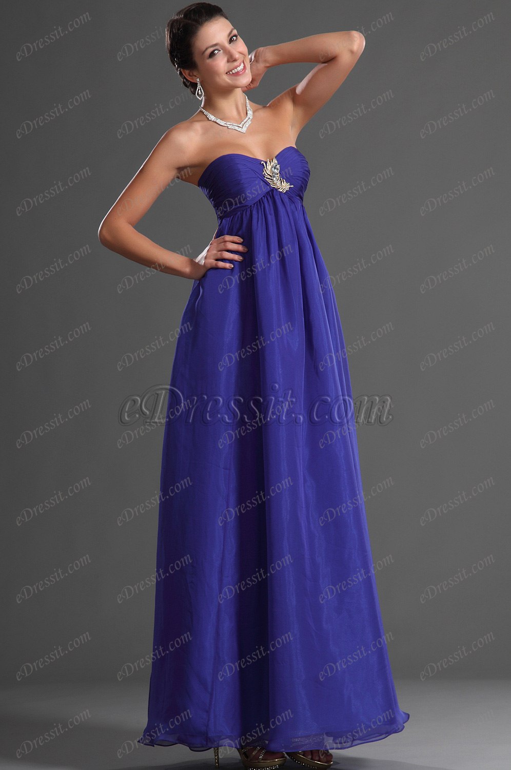 Artikel Süß Blau Abendkleid