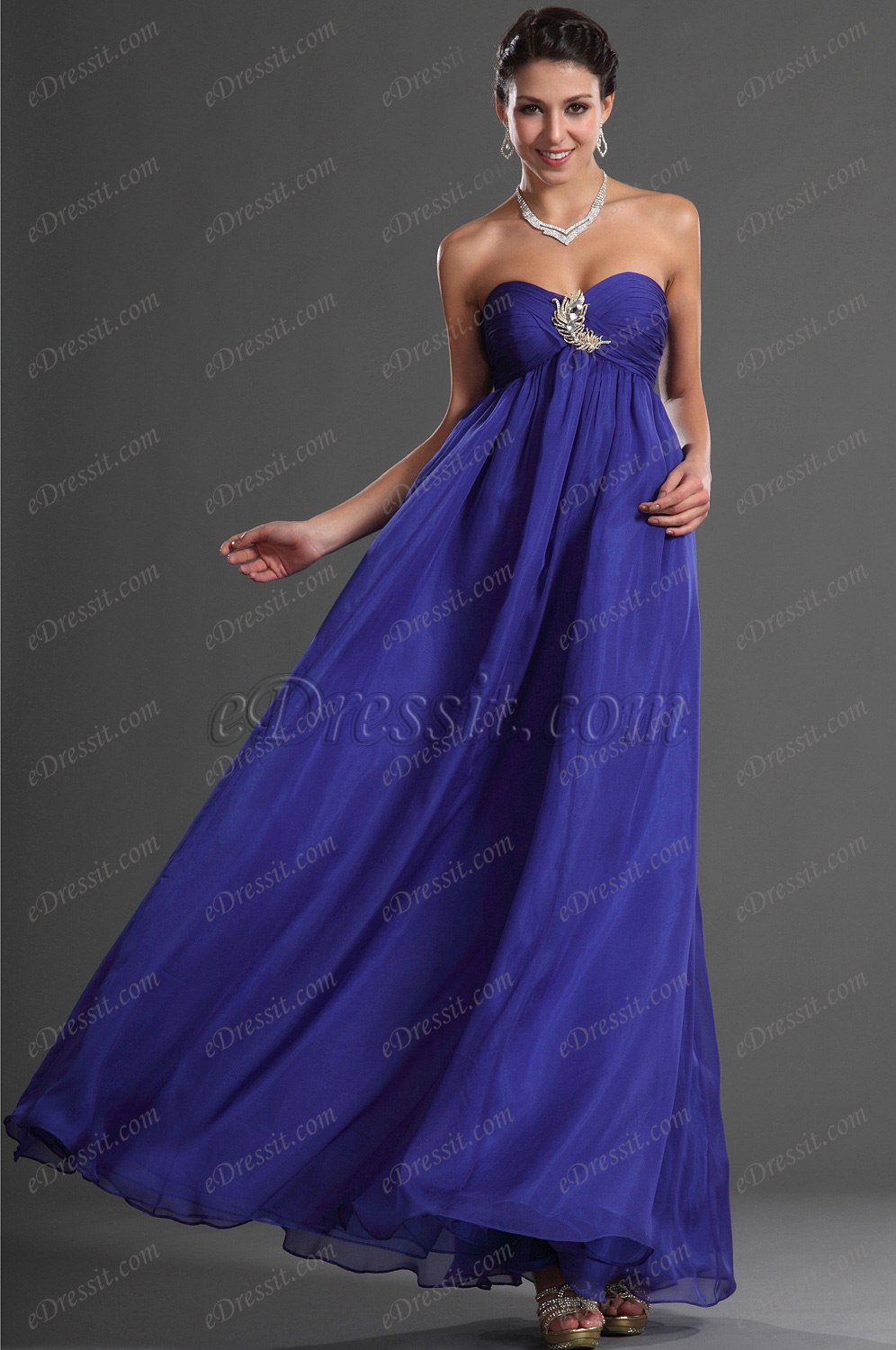 Artikel Süß Blau Abendkleid