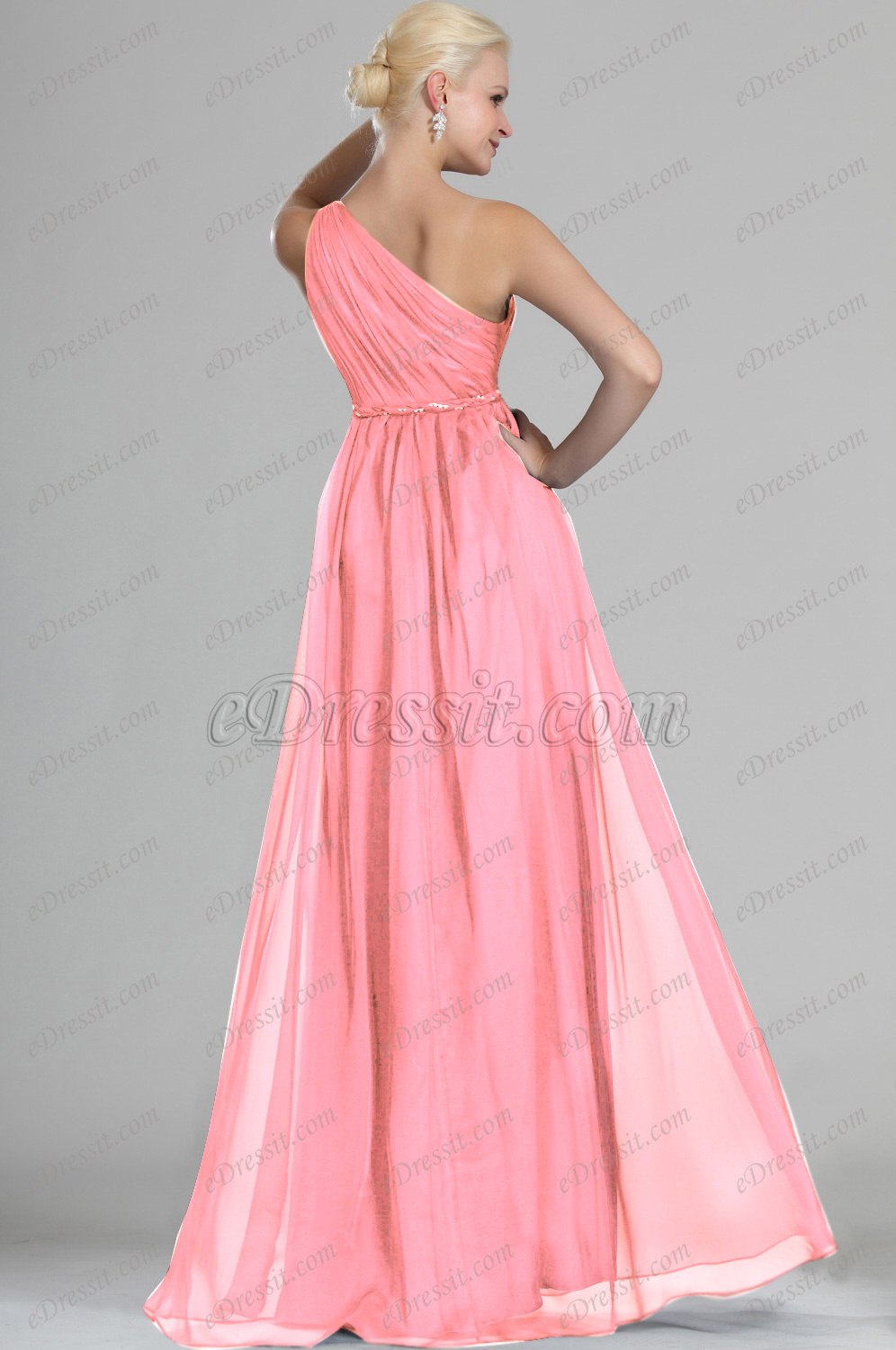 Clearance Sale !  Grogeous One Shoulder Evening Dress
