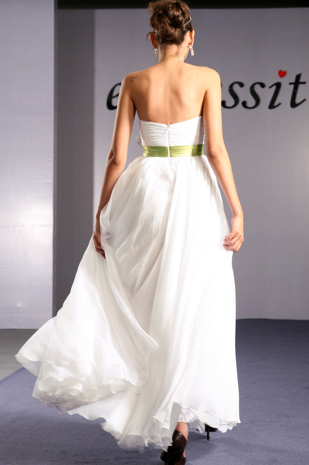 On Sale  Prom Gown Evening Dress without flower