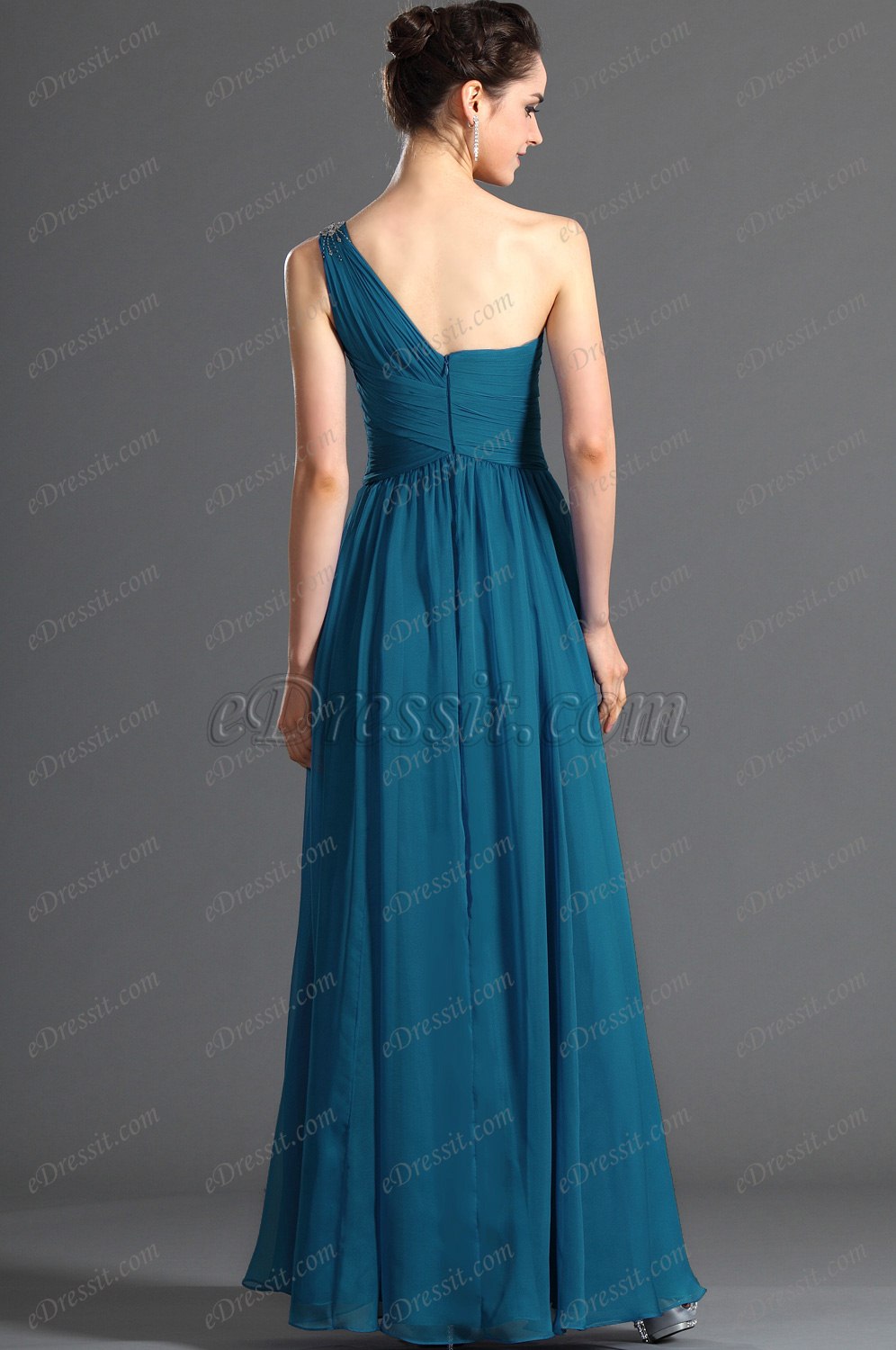 On Sale  Fabulous One Shoulder Evening Dress no beadings
