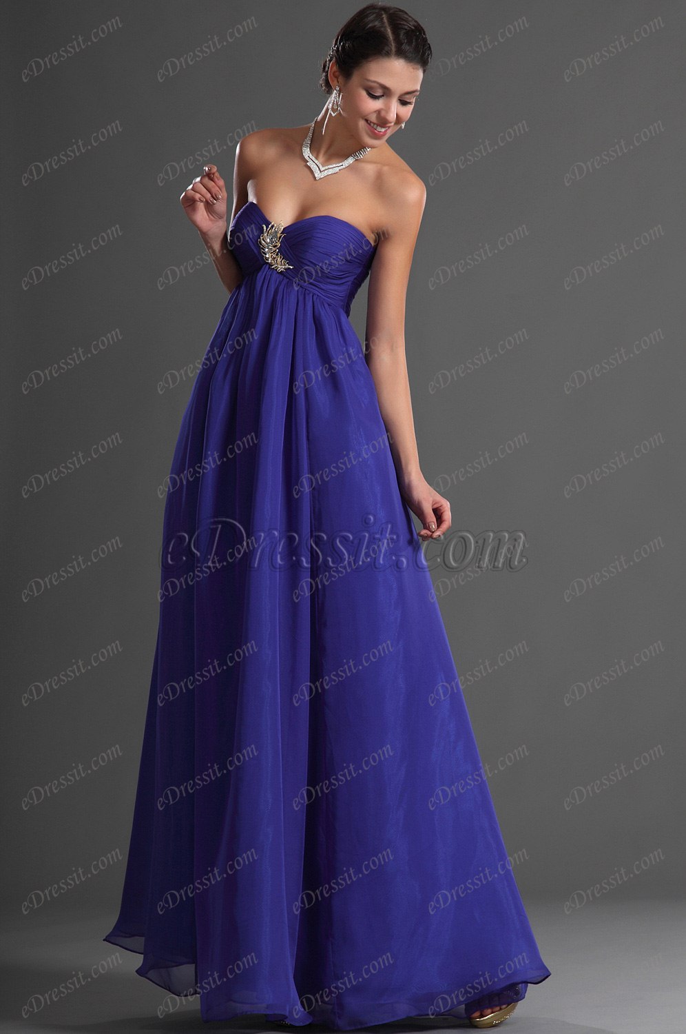 Artikel Süß Blau Abendkleid