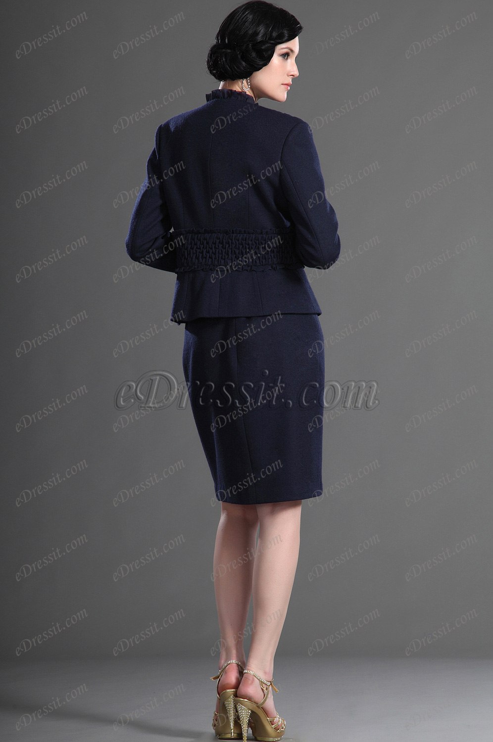 Elegant Lange Ärmeln Kleid der Mutter von Braut Tag Kleid