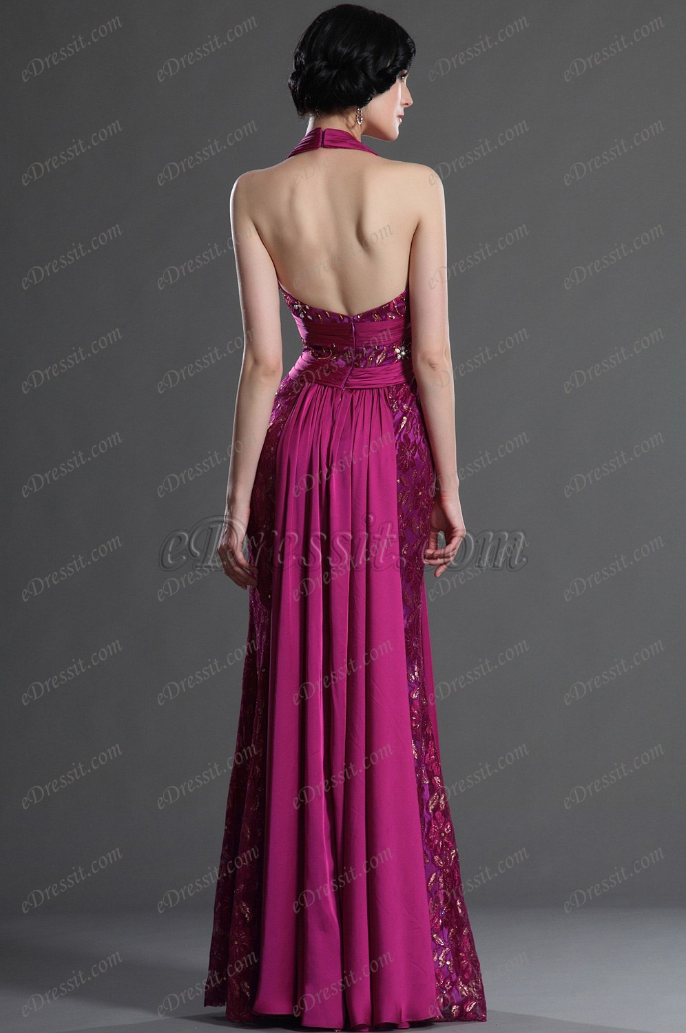 сексуальное вечернее платье с глубоким v-декольте