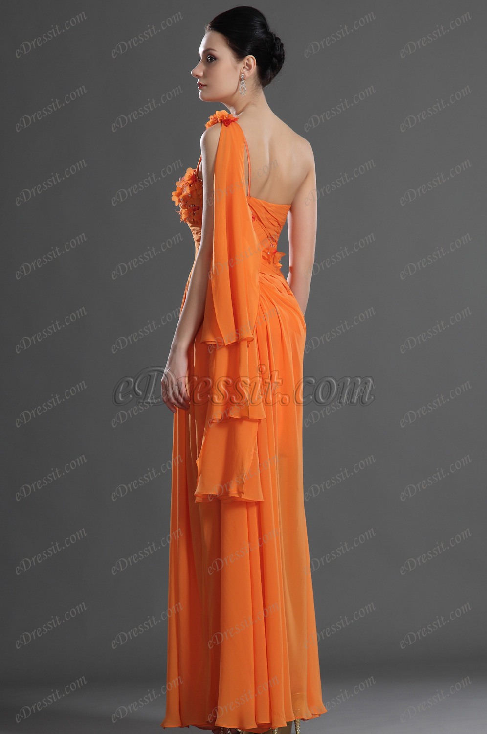 Charmante Passende Abendkleid mit Einzelnschulter