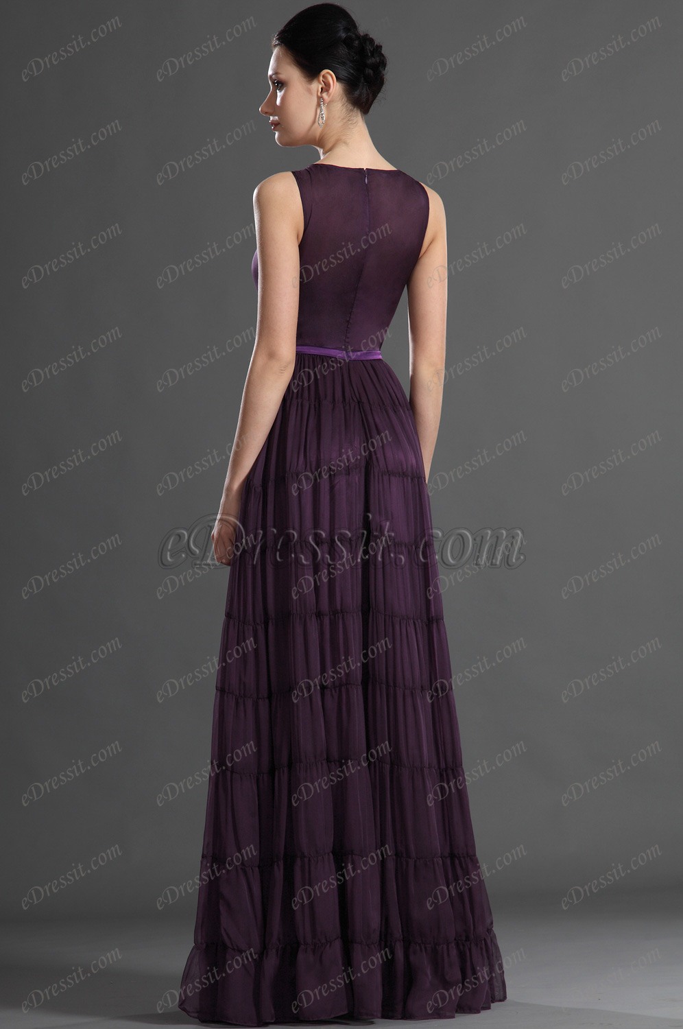 Elegant Trägerlos Abend Kleid