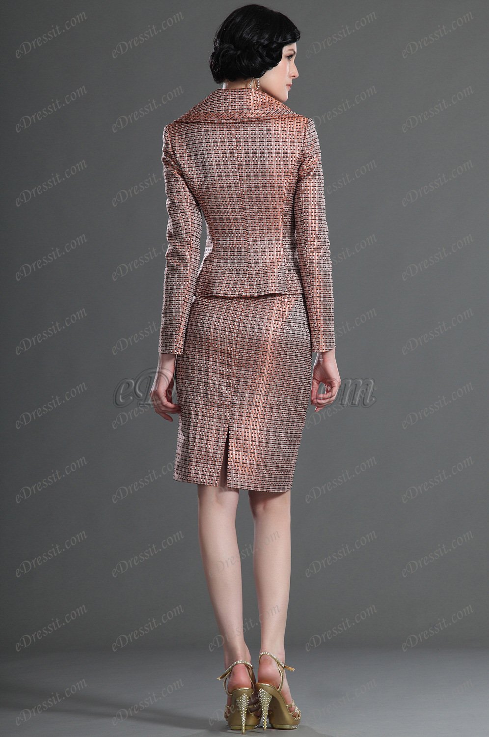 Schöne Zwei-Stück Arbeid Kleid mit Länge Träger