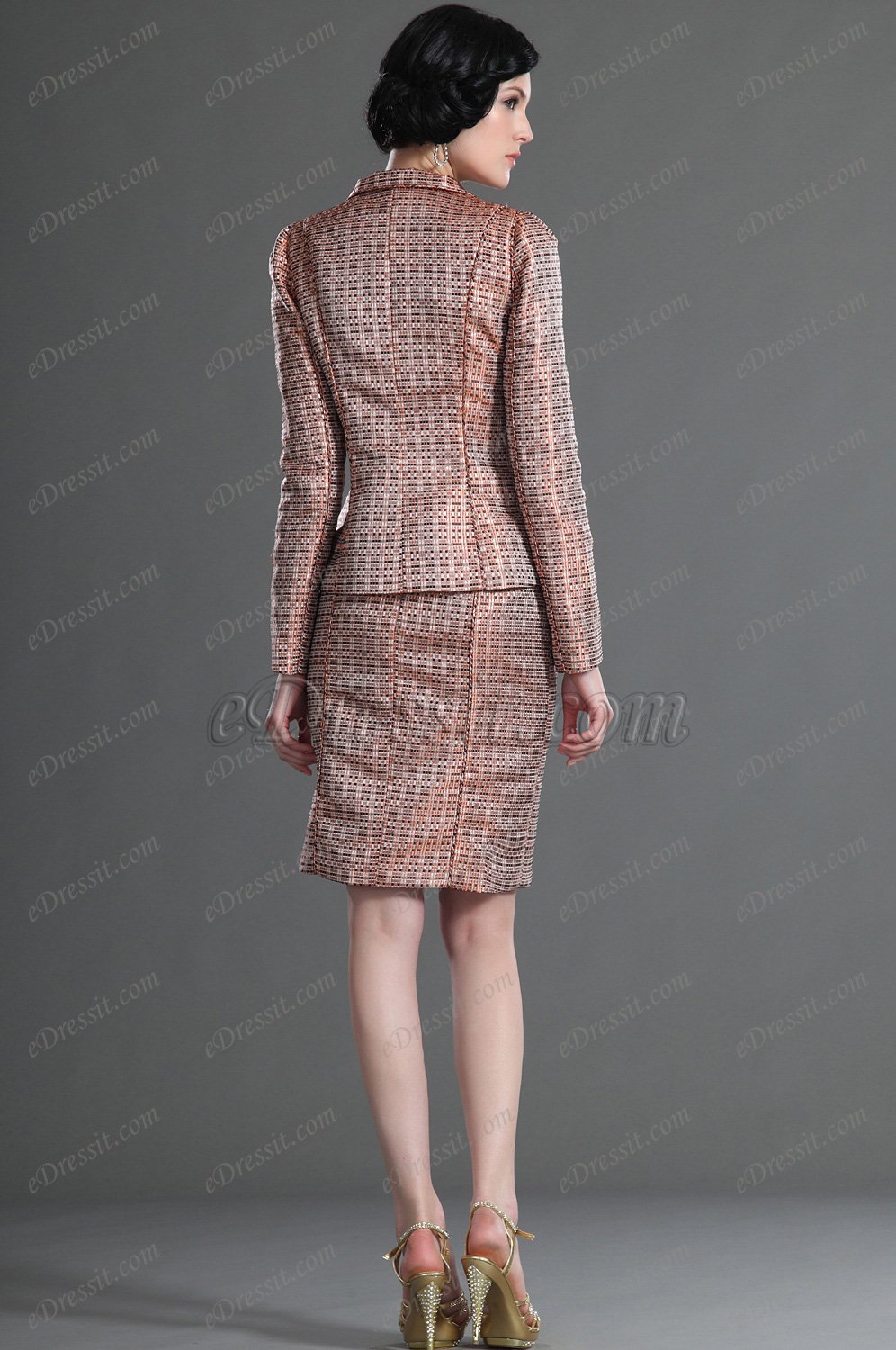 Länge Ärmeln Arbeitskleid der Mutter von Braut