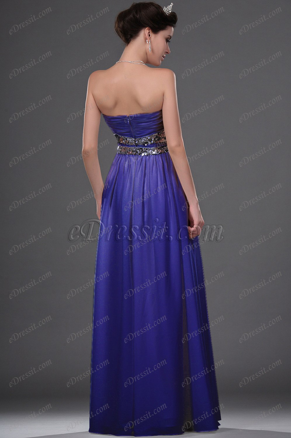 Clearance Sale ! New Strapless Sequins Evening Dress