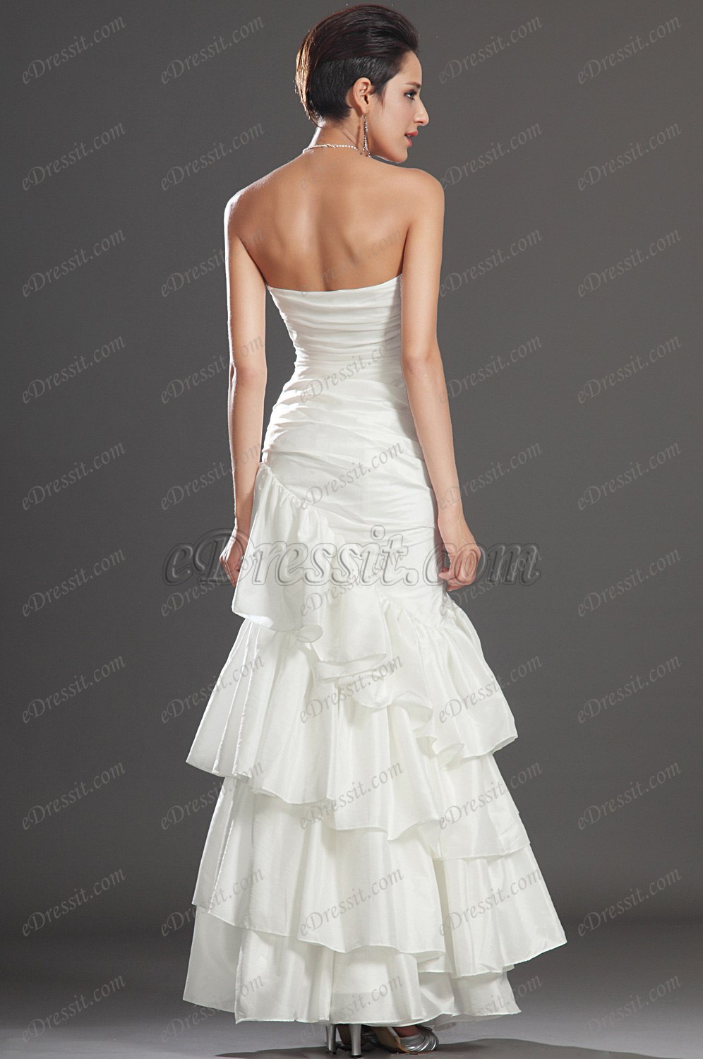 Clearance Sale!  white Evening Dress
