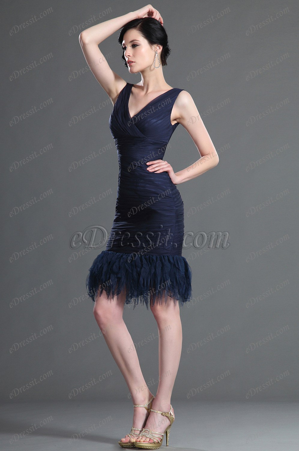 2012 новое плиссированное платье для дам / платье на каждый день