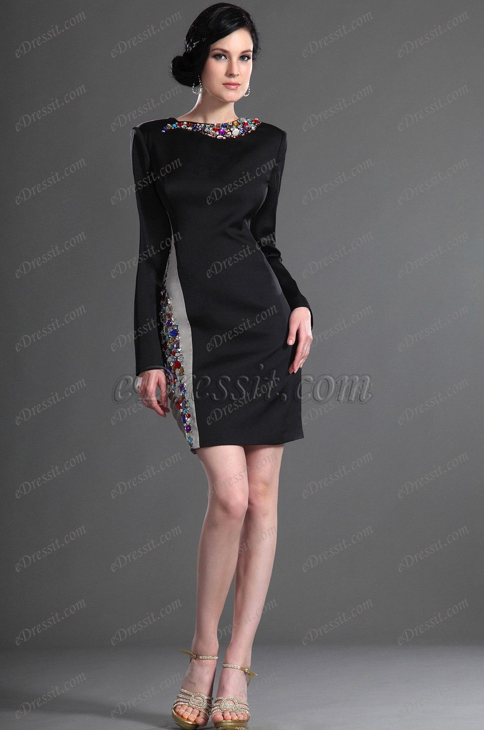 Wundeschön Lang Träger Cocktail Kleid /Arbeitkleid