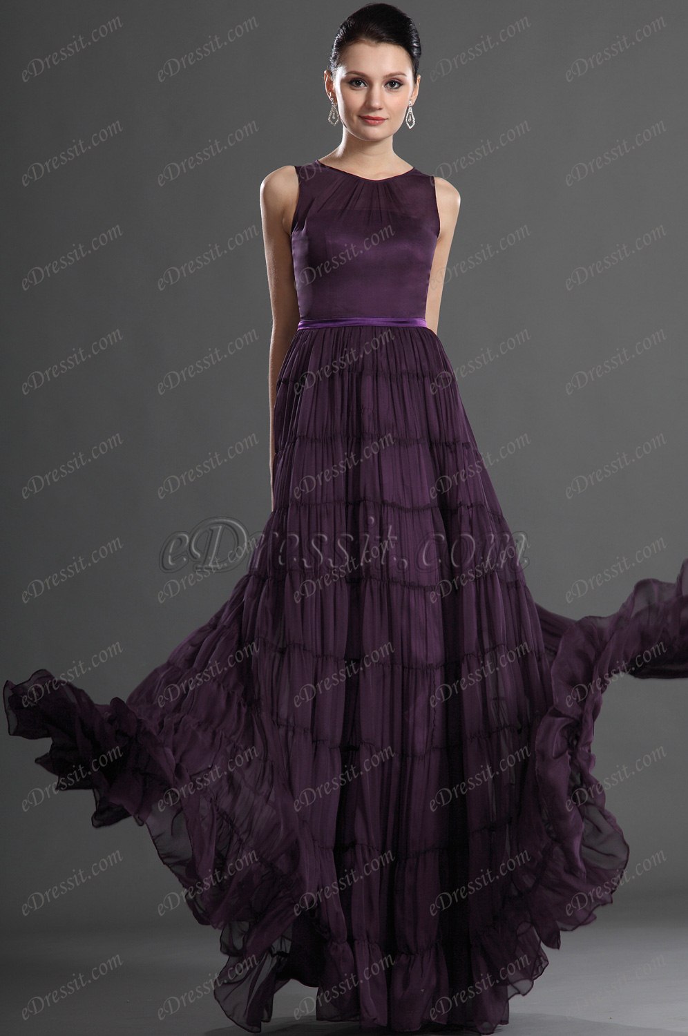 Elegant Trägerlos Abend Kleid