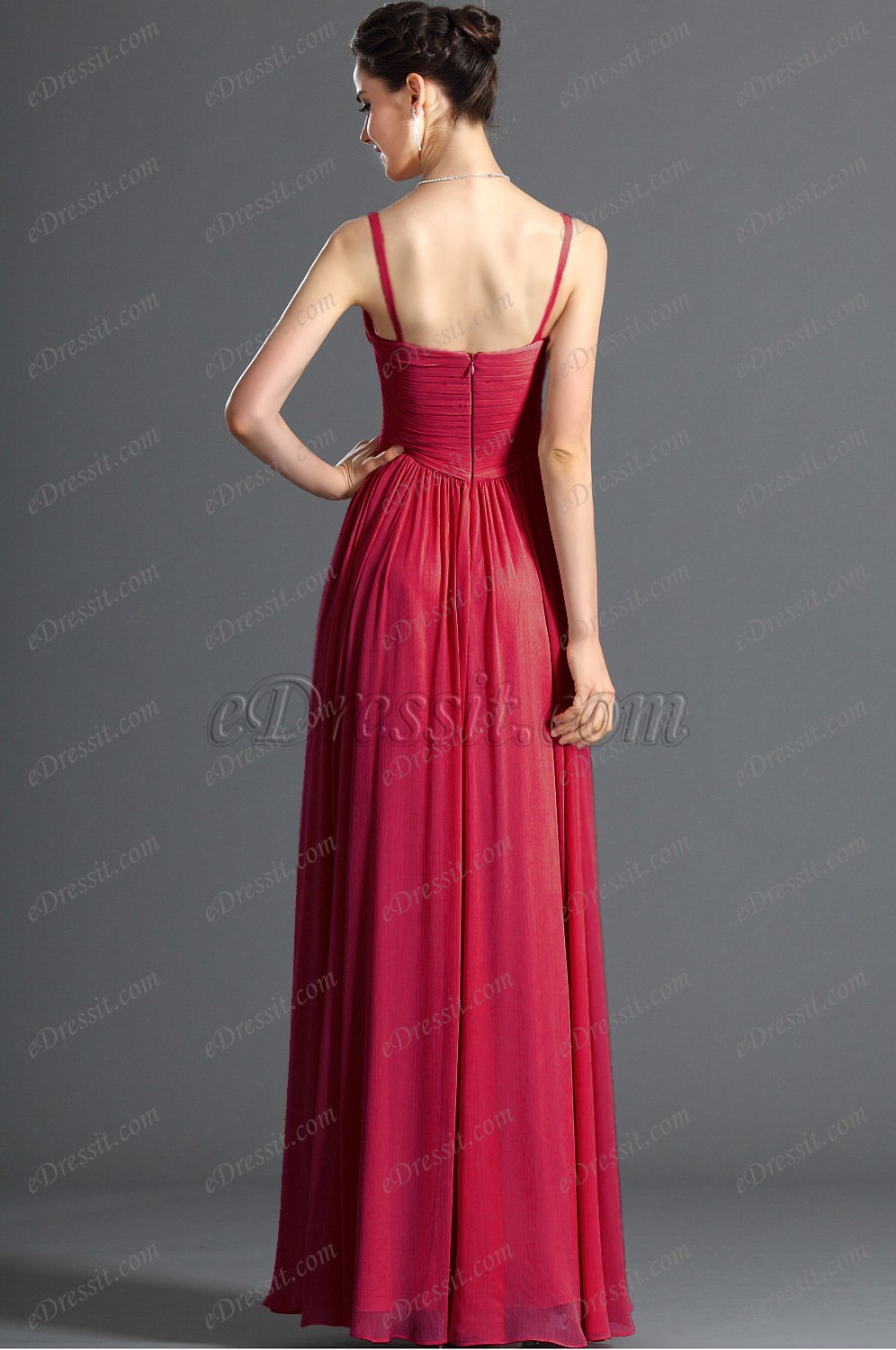 Clearance Sale ! Elegant V-cut Evening Dress Black