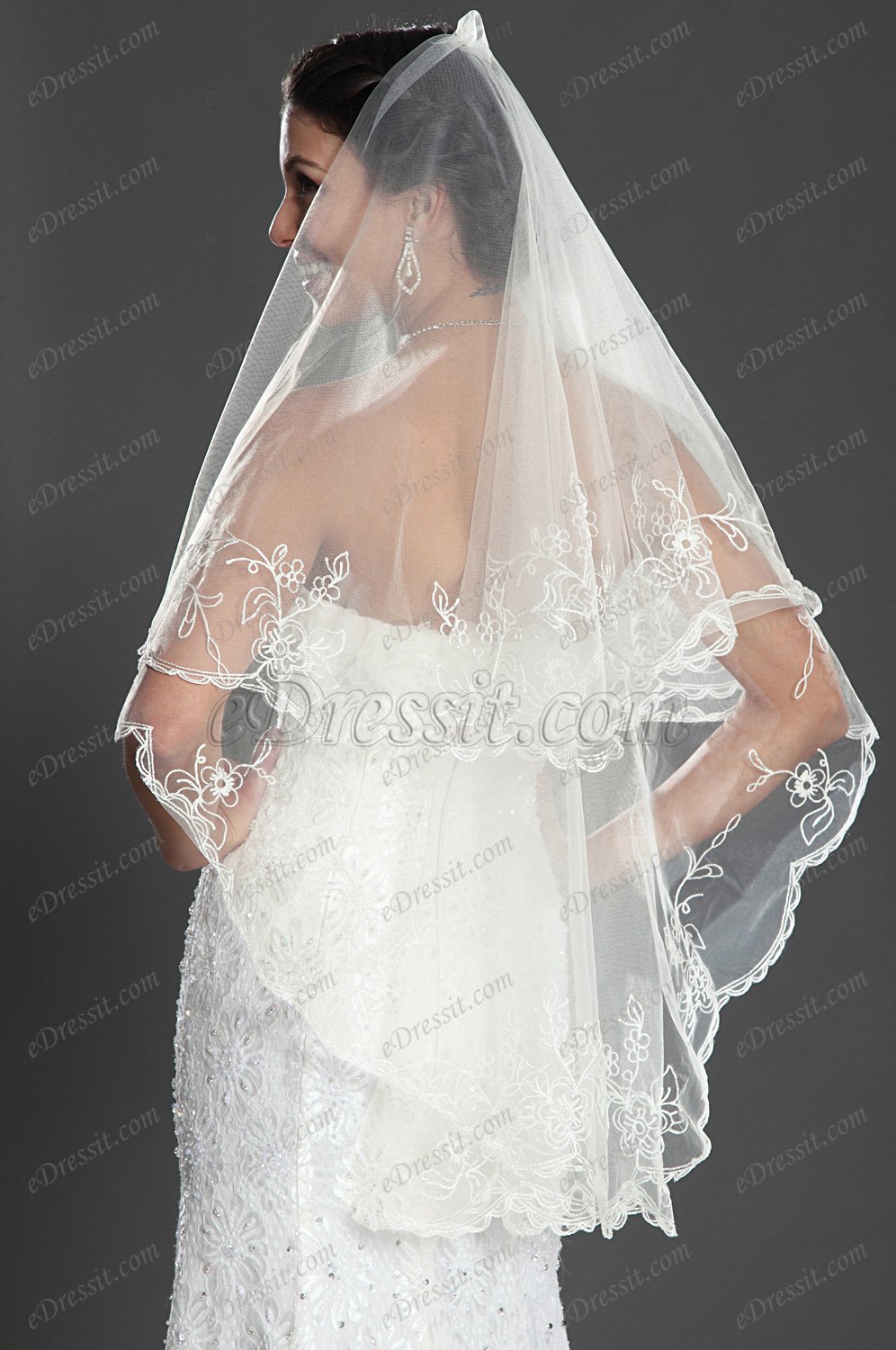 2012 Nouveautés Dentelle Voiles de Mariée