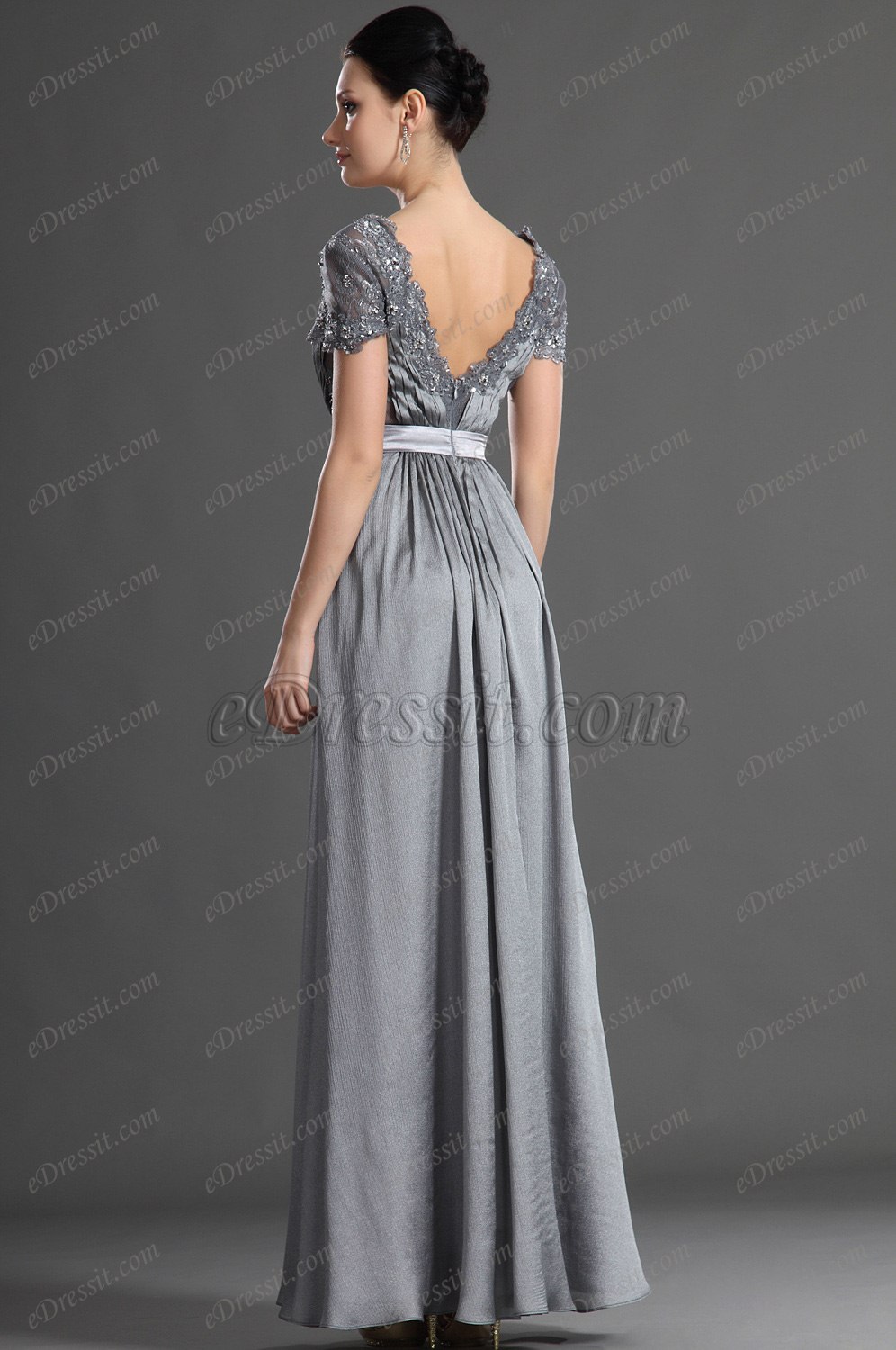 V-Cut Ausschunitt Träger Mutter Kleid